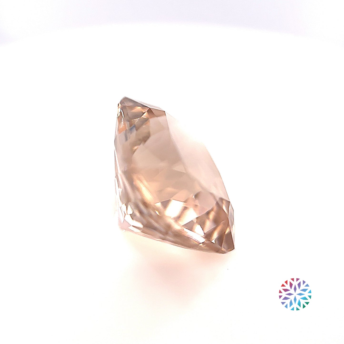 Peach Tourmaline- Cushion, 8.11ct, 13.3 x 11.1 x 8.5mm