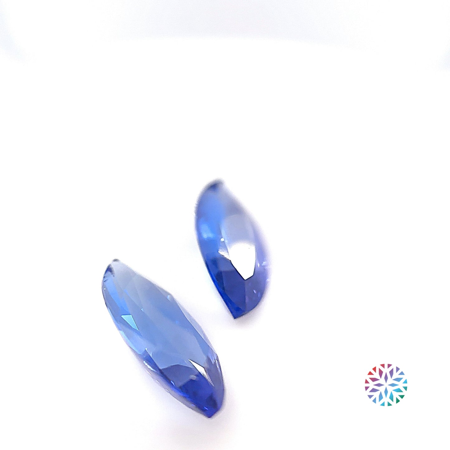 Tanzanite pair - Oval, 3.78ct, 13.2 x 6.6mm