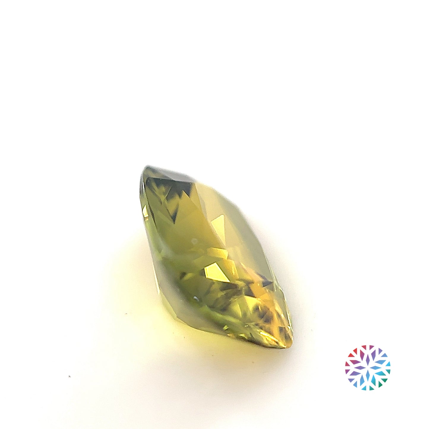 Parti Sapphire- Cushion, 3.46ct, 10.8 x 7.8 x 5.1mm