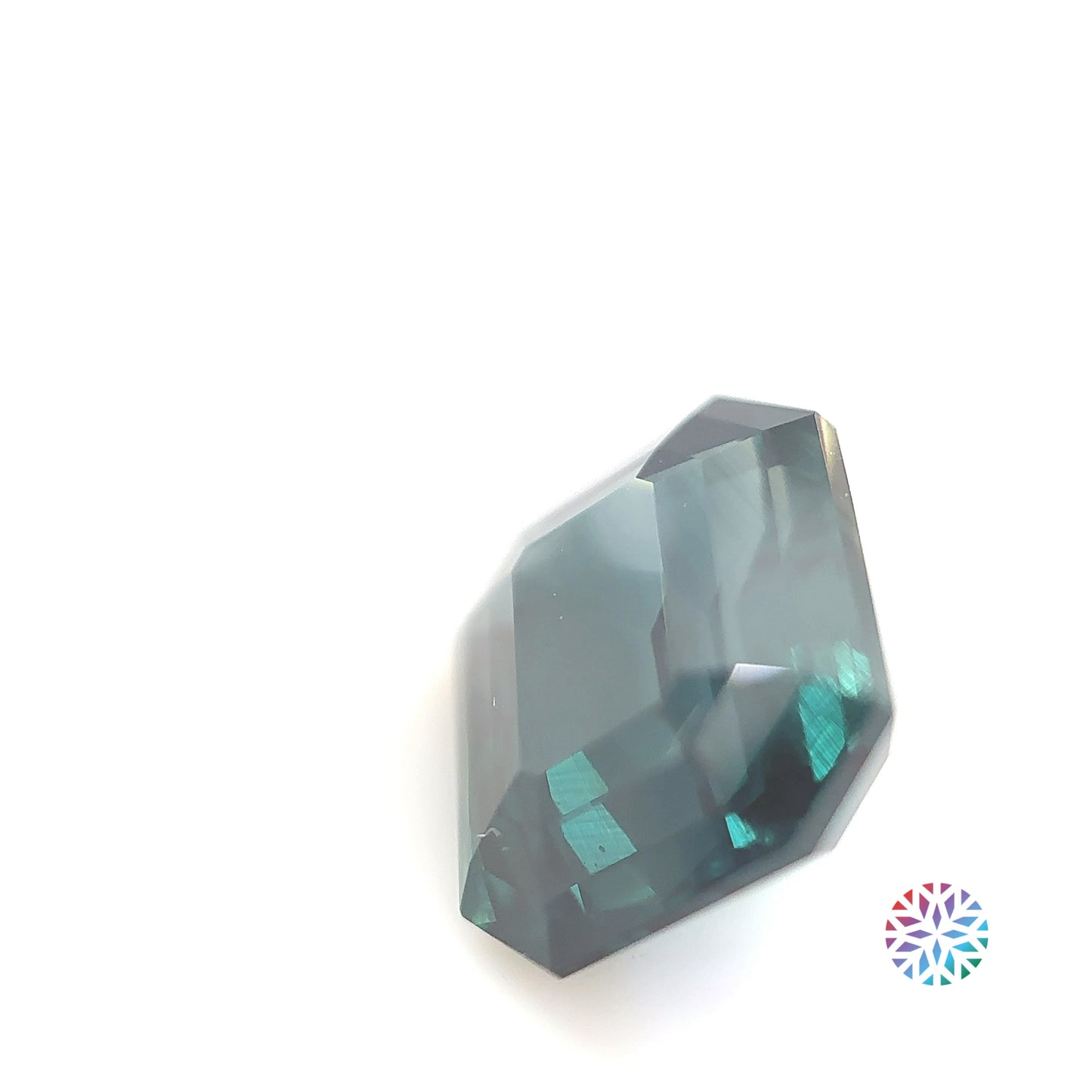 Teal Sapphire- Emerald, 7.05ct, 11.6 x 9.9 x 6.1mm