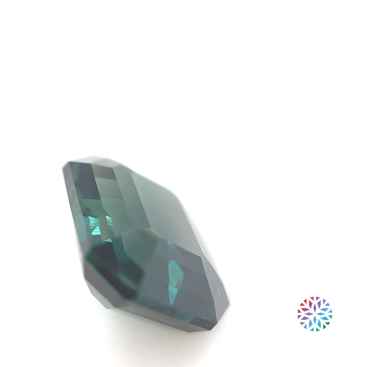 Teal Sapphire- Emerald, 7.05ct, 11.6 x 9.9 x 6.1mm