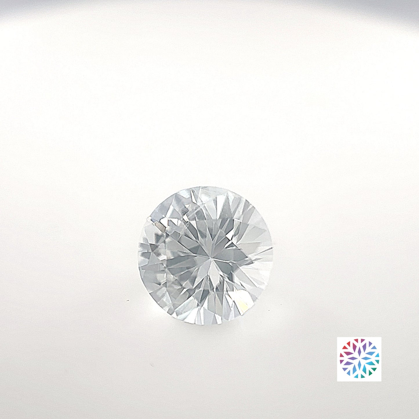 White Sapphire- Round, 2.18ct, 8.1 x 8.1 x 5.0mm, (N)