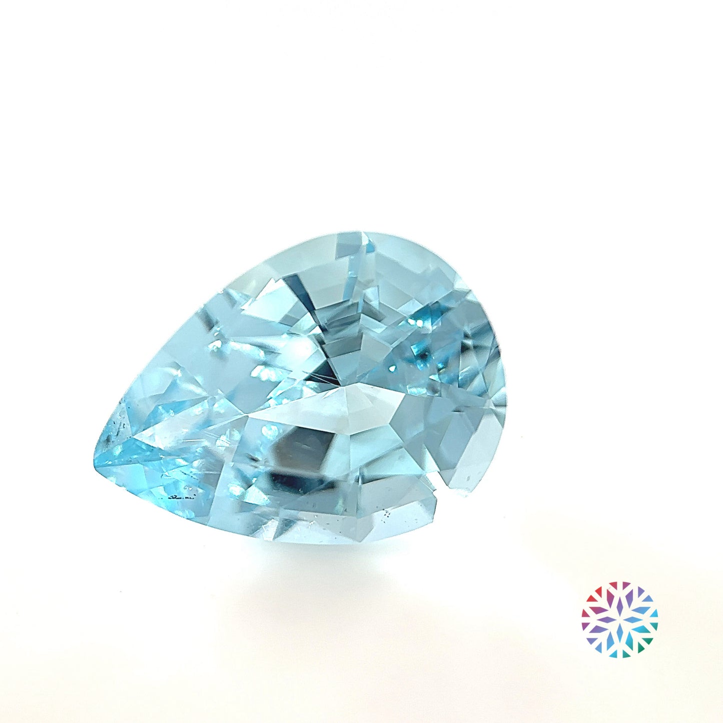 Aquamarine- Pear, 6.48ct, 15.1 x 11.2 x 8.1mm
