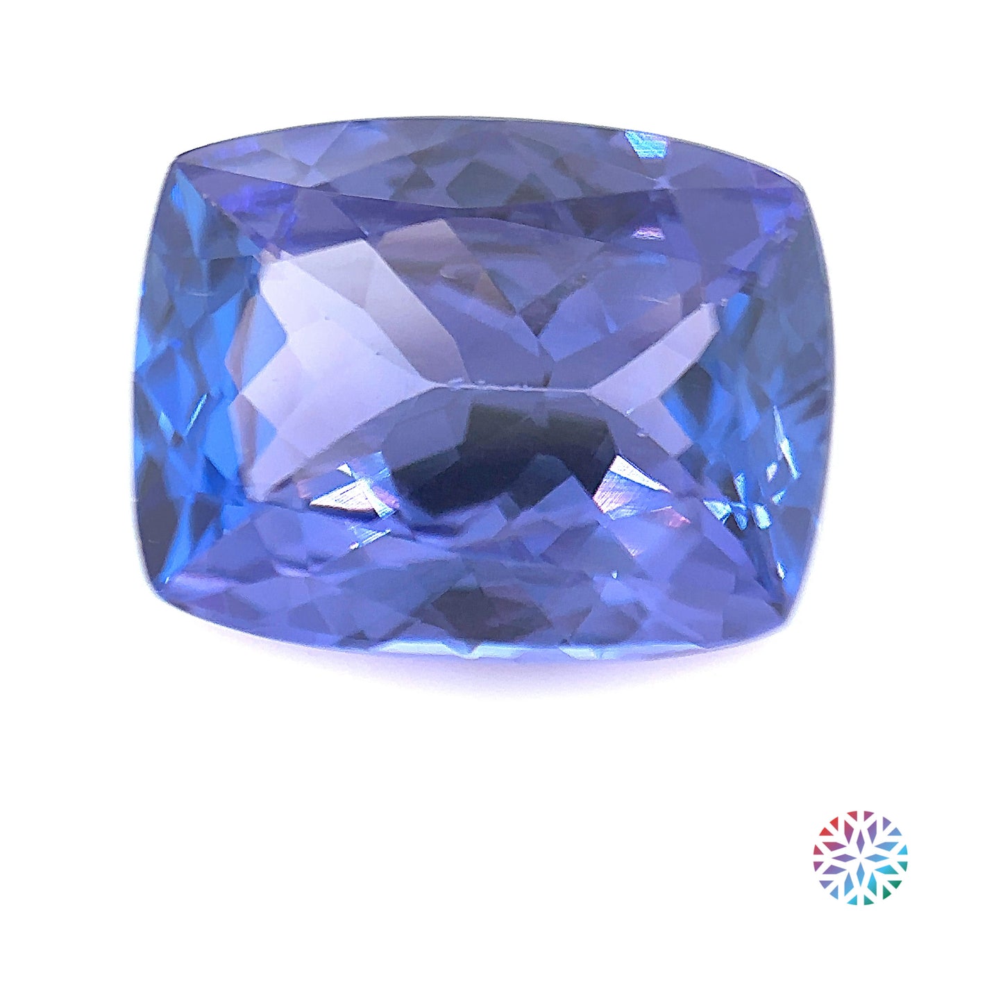 Tanzanite- Cushion, 6.09ct, 13.0 x 10.1 x 6.0mm