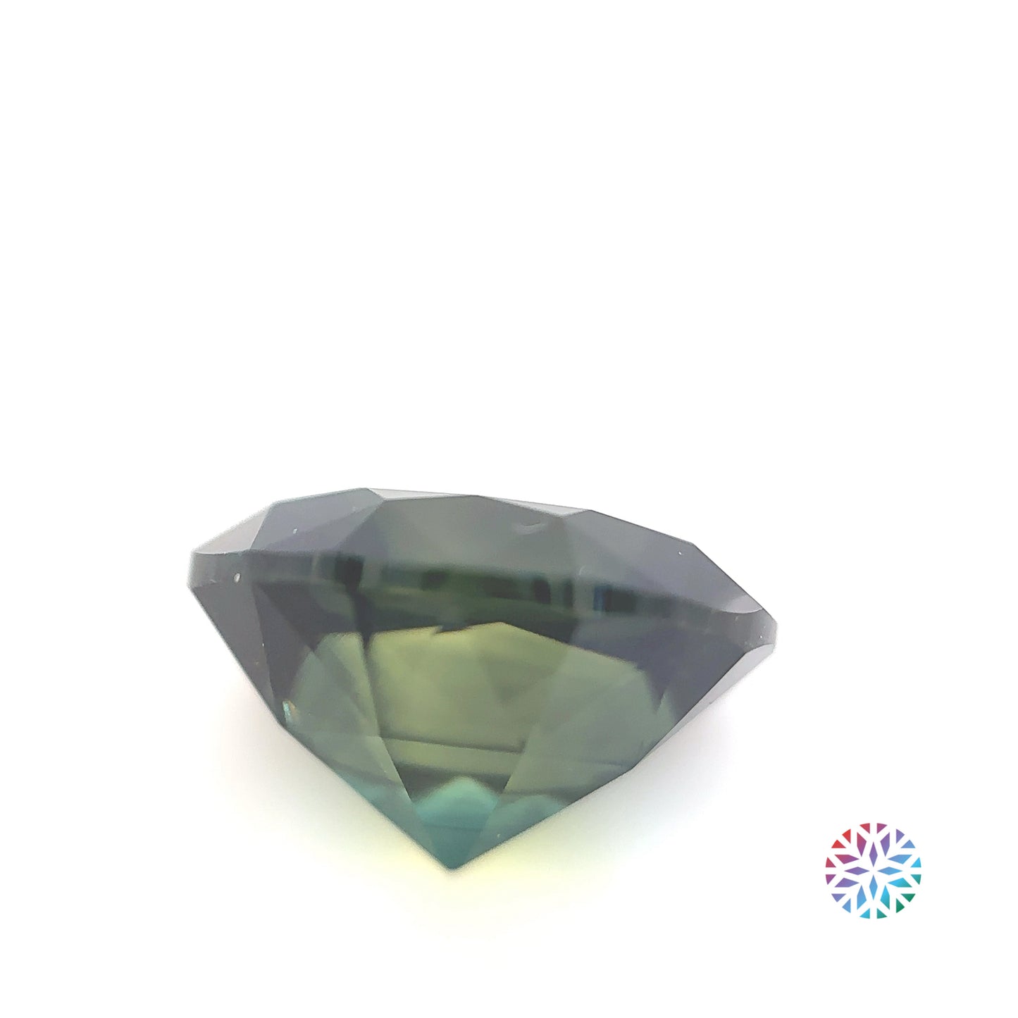Parti Sapphire- Oval, 7.32ct, 12.4 x 9.9 x 7.4mm, (N)