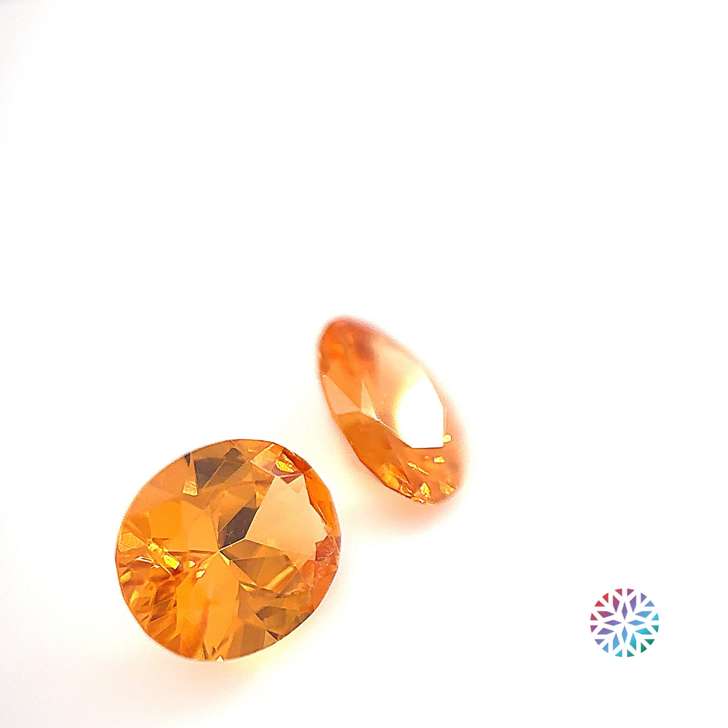 Spessartite pair - Oval, 2.49ct, 7.8 x 6.0mm