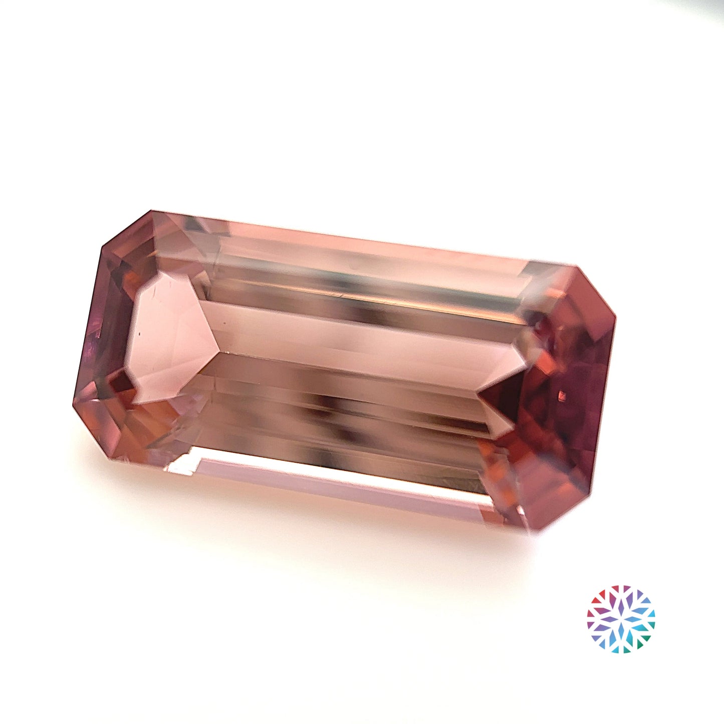 Peach Tourmaline- Emerald, 5.81ct, 15.8 x 7.9 x 5.9mm
