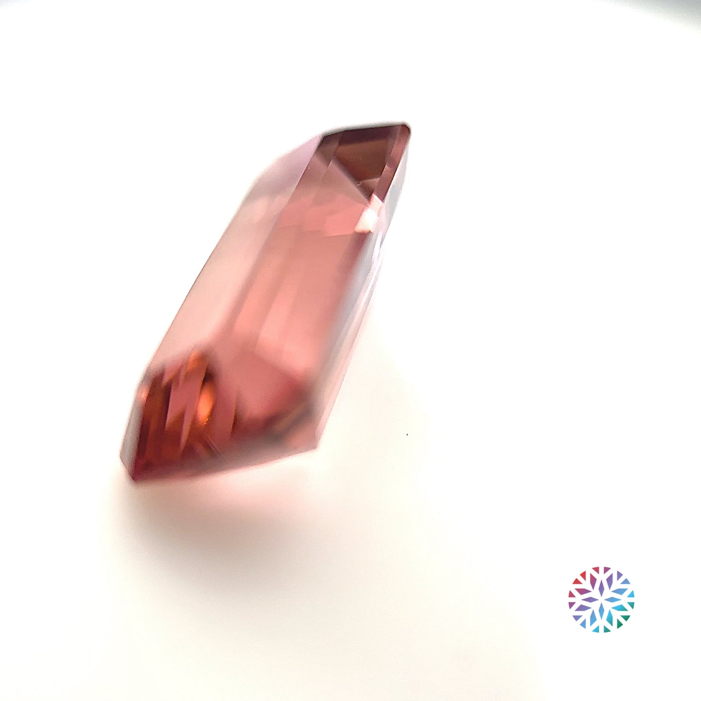 Peach Tourmaline- Emerald, 5.81ct, 15.8 x 7.9 x 5.9mm