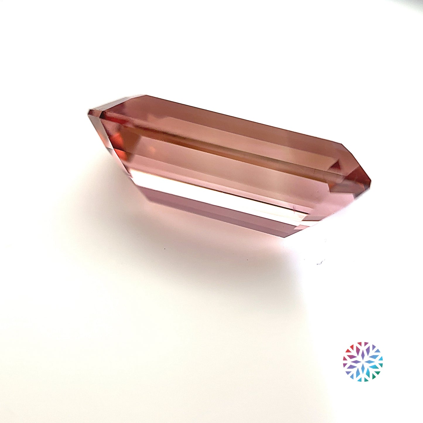 Peach Tourmaline- Emerald, 5.81ct, 15.8 x 7.9 x 5.9mm