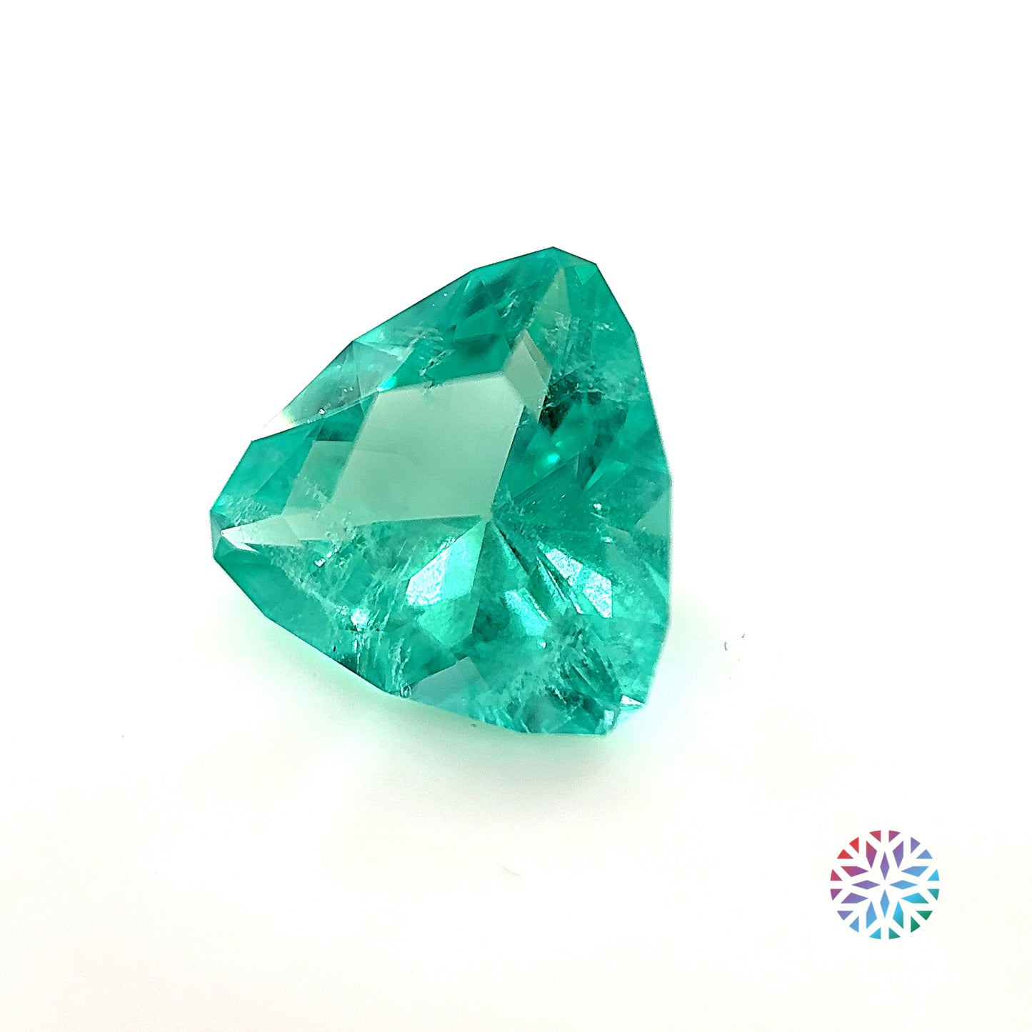 Emerald- Trilliant, 3.4ct, 11.0 x 10.7 x 6.5mm, (NO OIL)