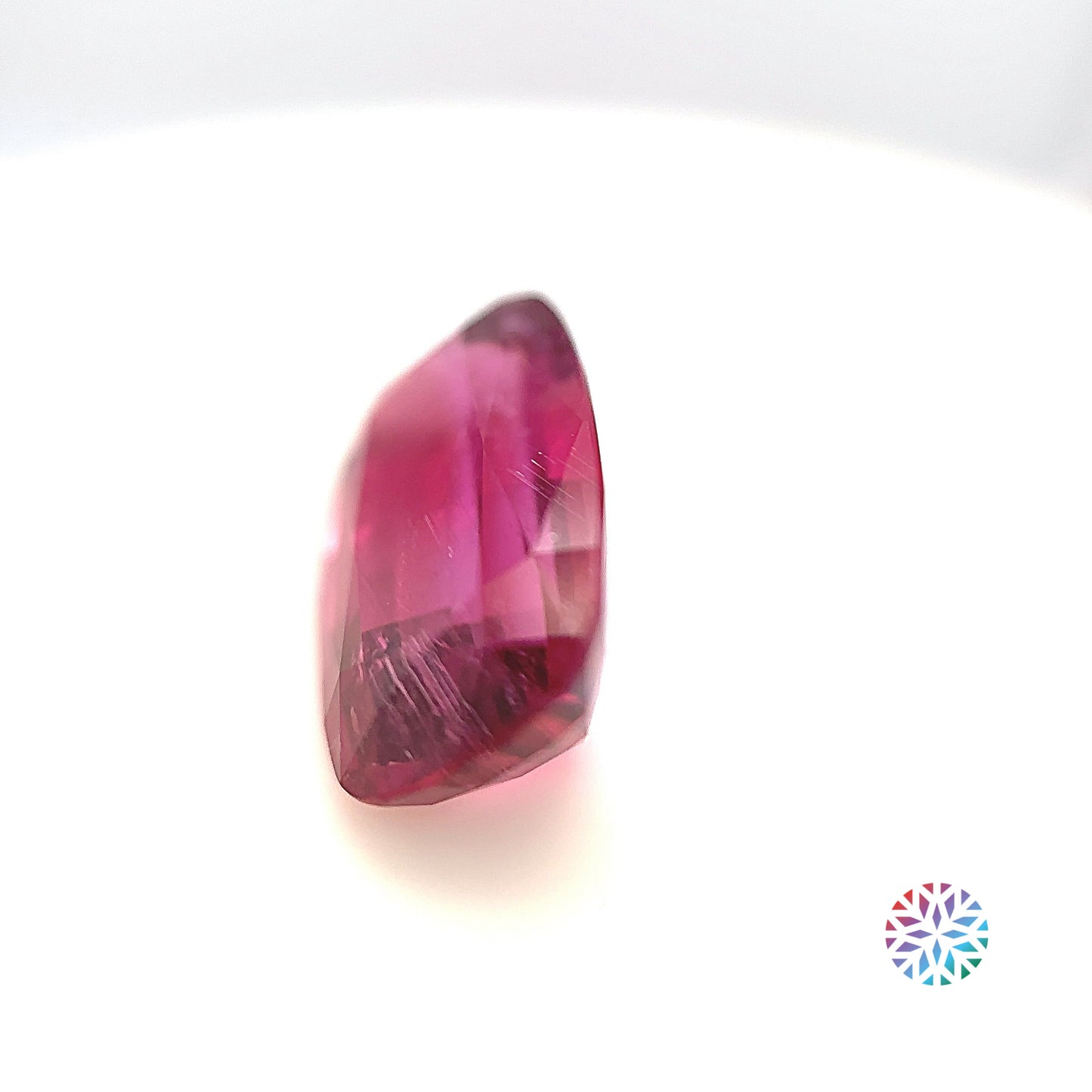 Rubellite Tourmaline- Cushion, 6.91ct, 15.9 x 9.5 x 6.4mm