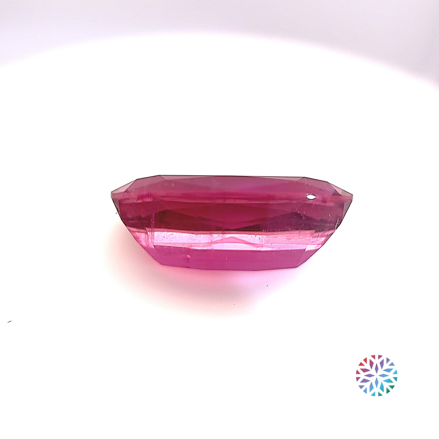 Rubellite Tourmaline- Cushion, 6.91ct, 15.9 x 9.5 x 6.4mm