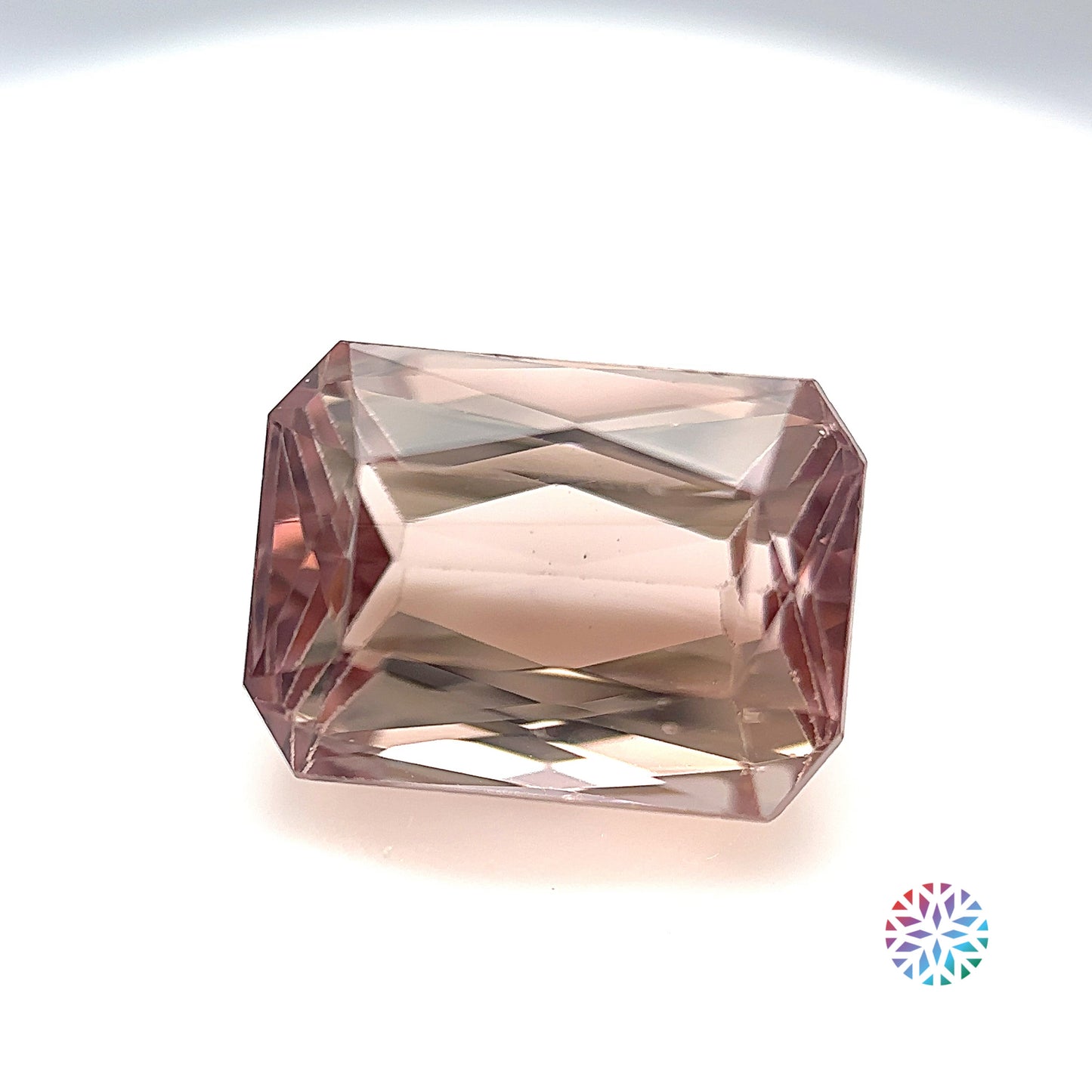 Peach Tourmaline- Emerald, 8ct, 12.7 x 9.3 x 7.9mm