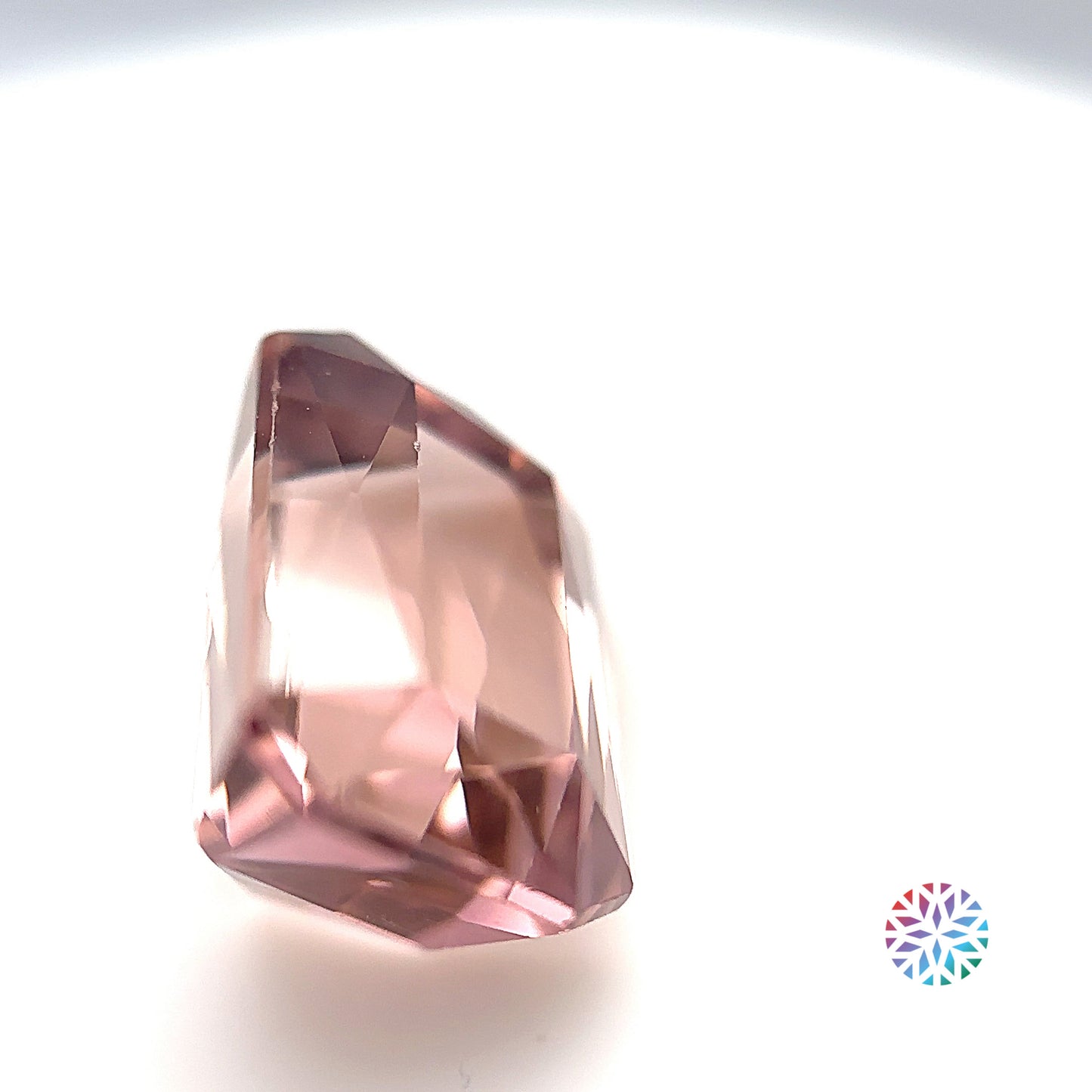 Peach Tourmaline- Emerald, 8ct, 12.7 x 9.3 x 7.9mm