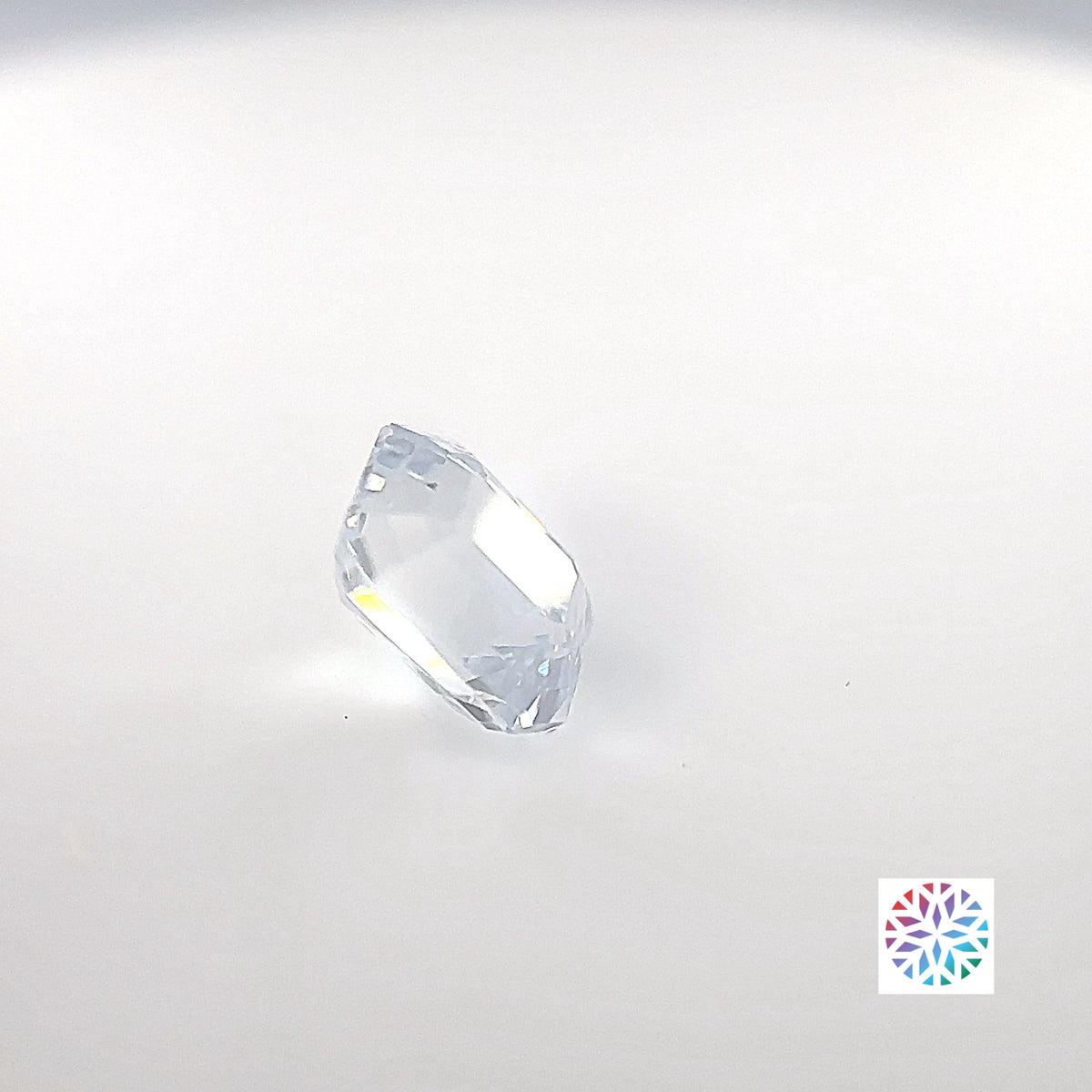 White Sapphire- Emerald, 2.14ct, 7.3 x 5.9 x 4.8mm