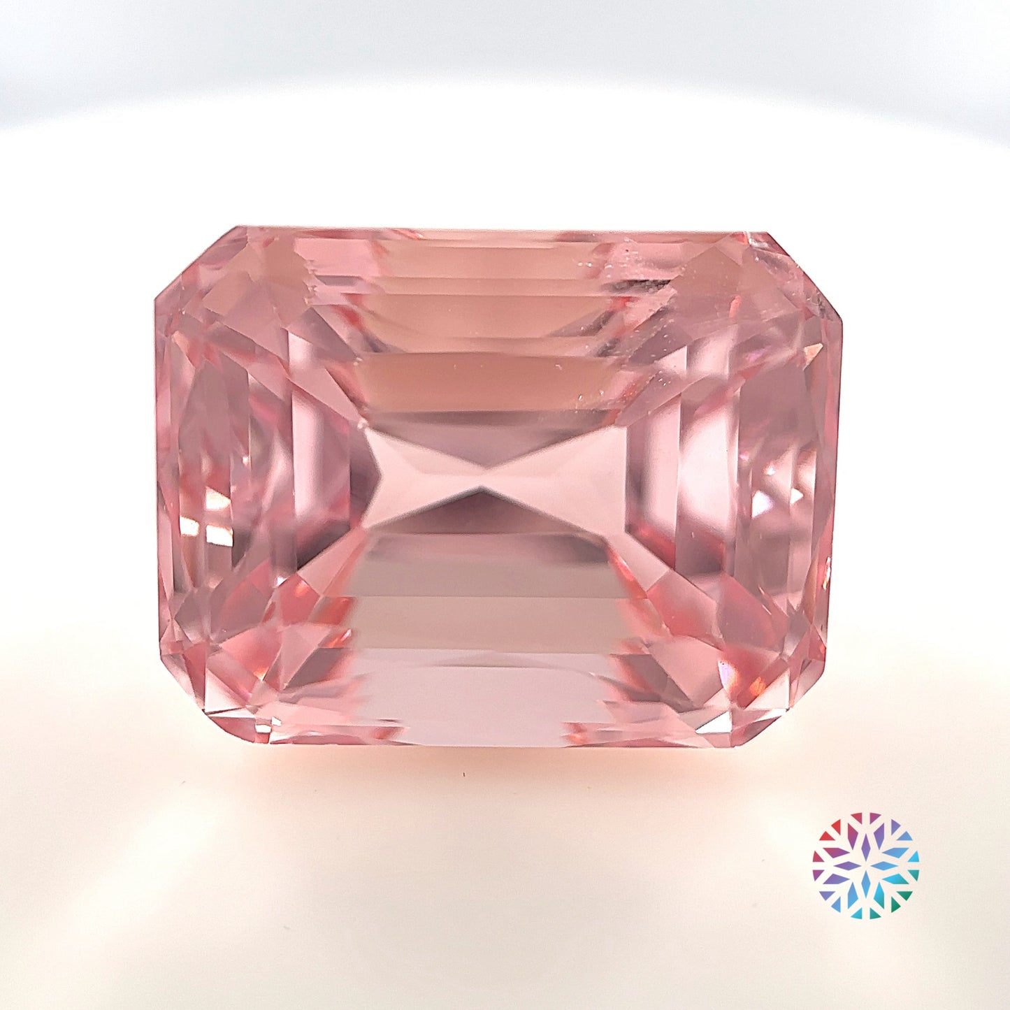 Pink Morganite- Emerald, 18.16ct, 16.5 x 12.7 x 11.8mm