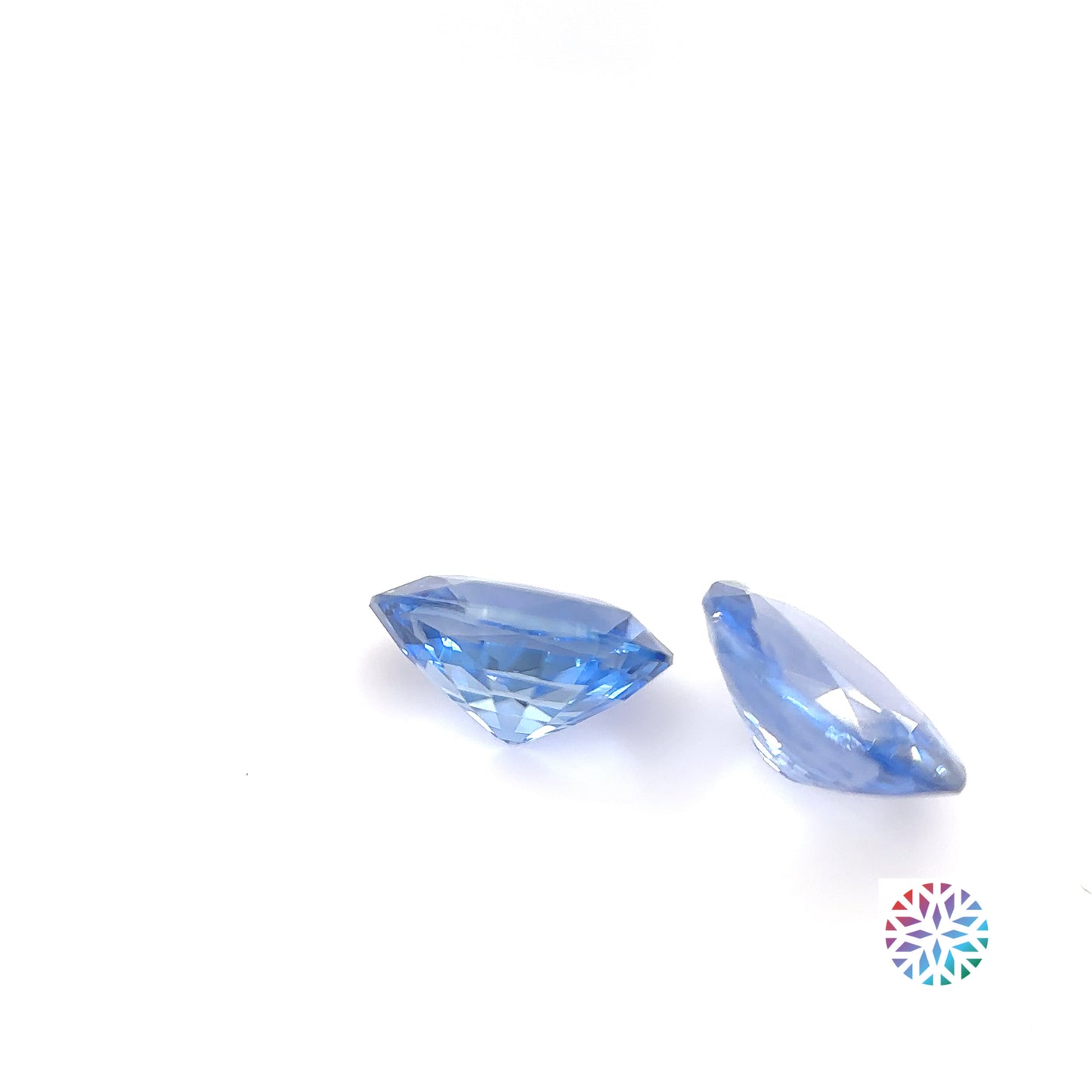 Blue Sapphire pair - Oval, 2.85ct, 8.0 x 6.0mm