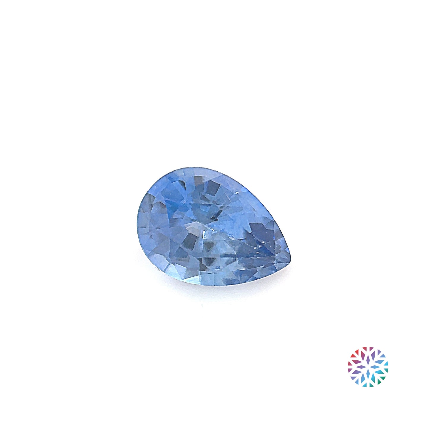 Blue Sapphire- Pear, 0.96ct, 7.4 x 5.4 x 3.5mm