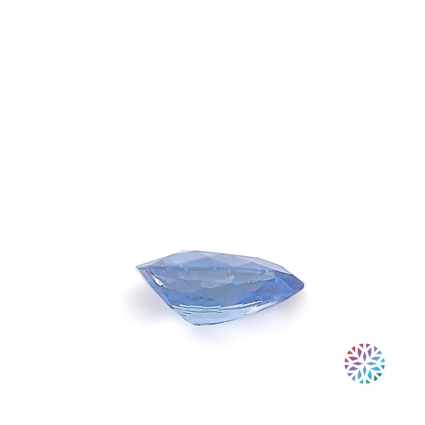 Blue Sapphire- Pear, 0.9ct, 7.5 x 5.4 x 3.2mm
