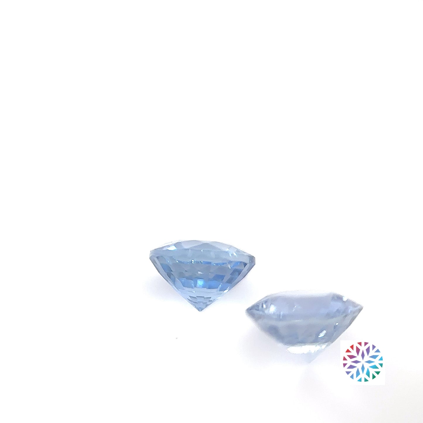 Blue Sapphire pair - Round, 1.55ct, 5.5 x 5.5mm