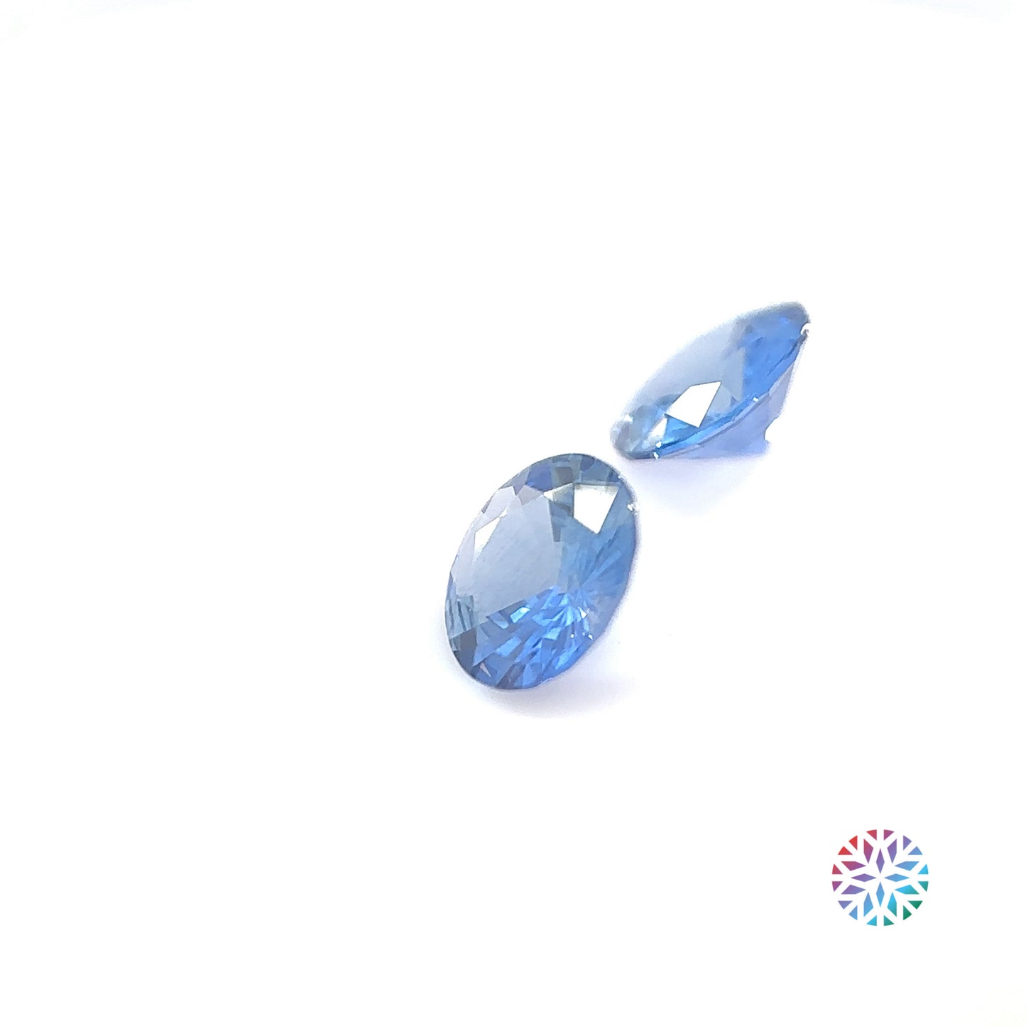 Blue Sapphire pair - Round, 1.6ct, 6.0 x 6.0mm