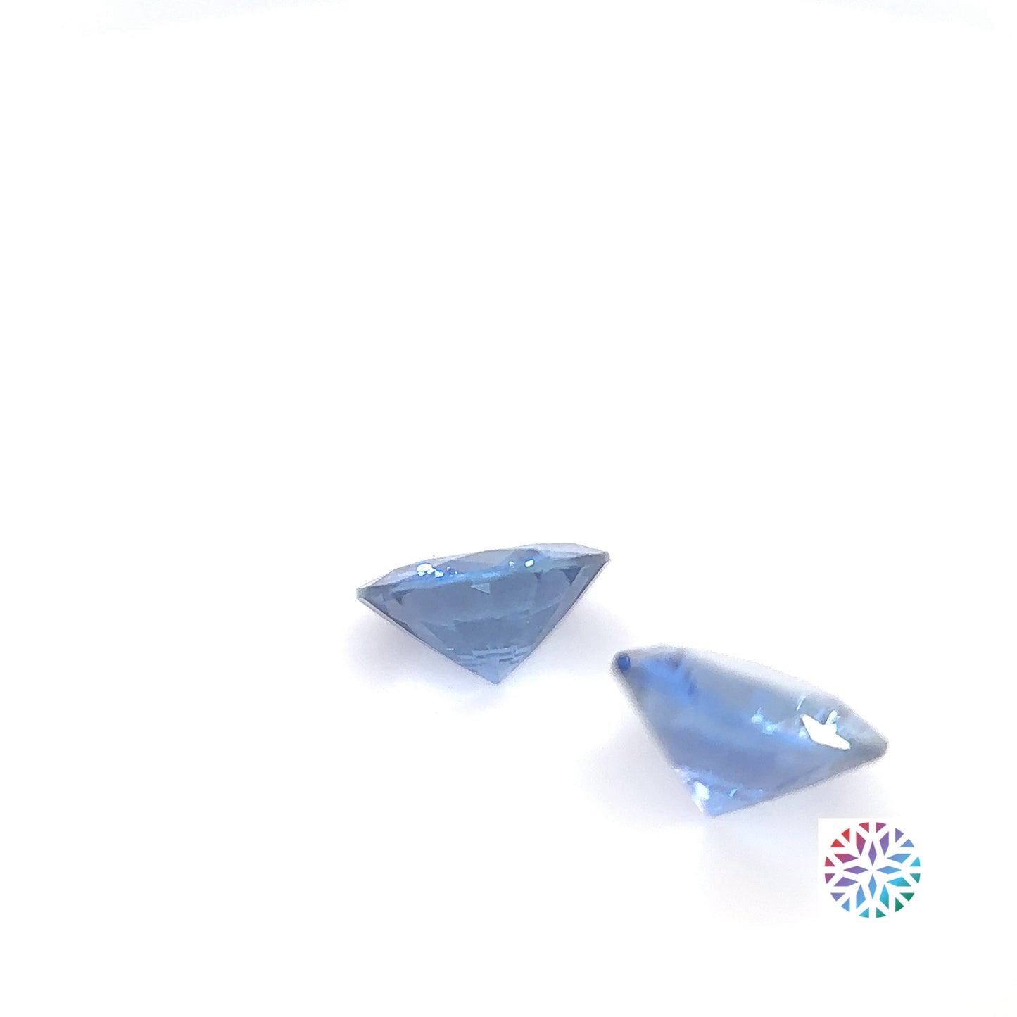 Blue Sapphire pair - Round, 1.6ct, 6.0 x 6.0mm