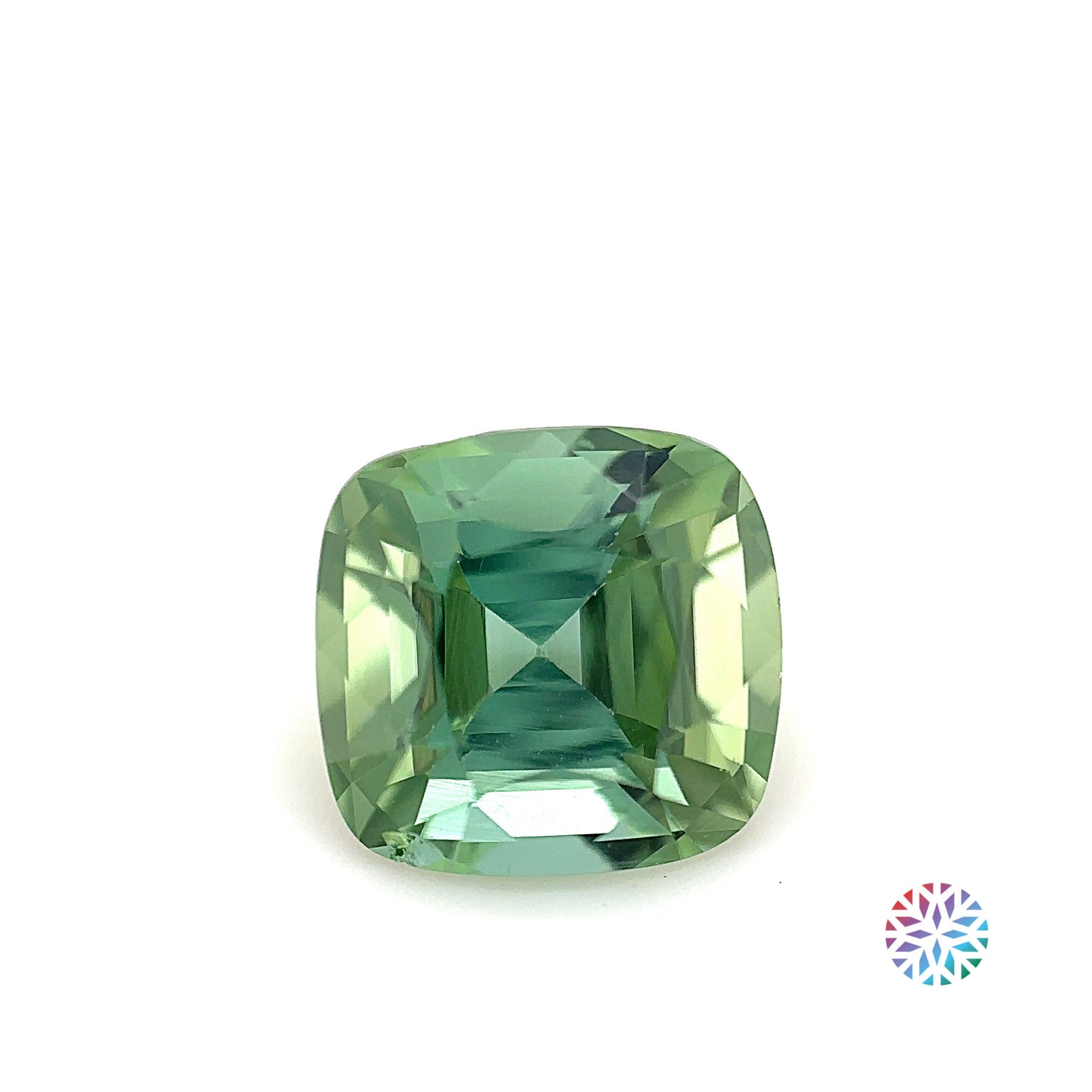 Green Tourmaline- Cushion, 2.54ct, 8.1 x 7.8 x 6.0mm