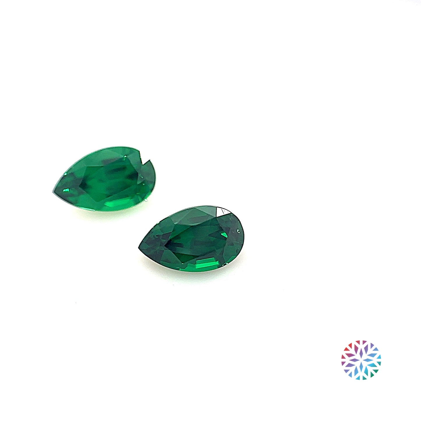 Tsavorite pair - Pear, 1.2ct, 6.5 x 4.0mm