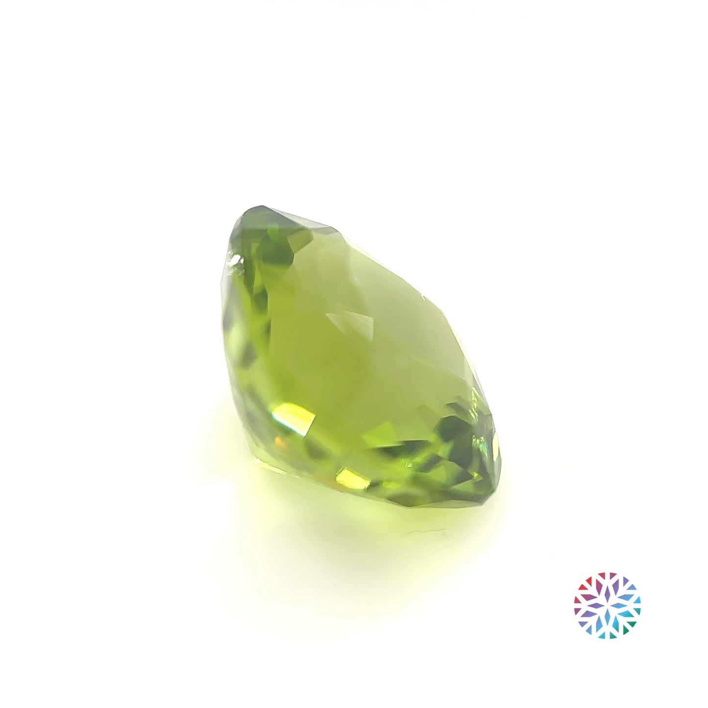 Peridot- Cushion, 7.4ct, 11.7 x 11.6 x 7.8mm
