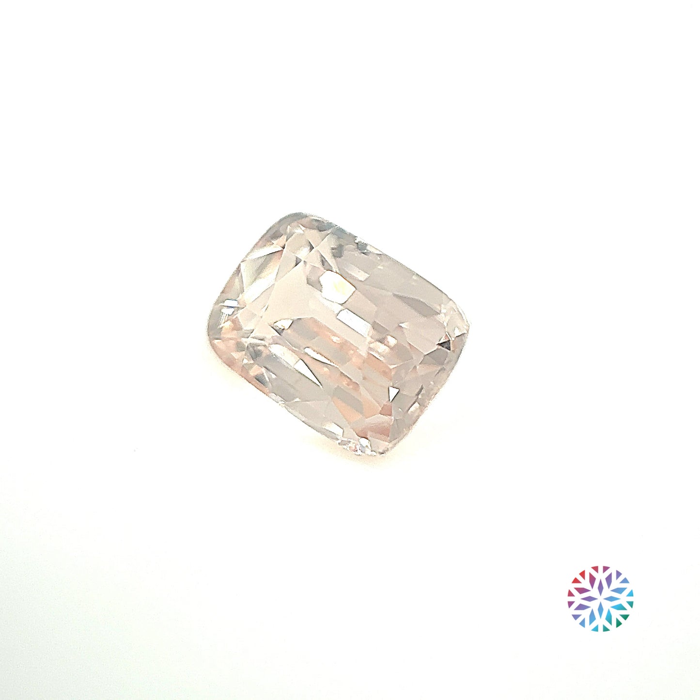 Peach Sapphire- Cushion, 3.01ct, 9.1 x 6.6 x 4.8mm, (N)
