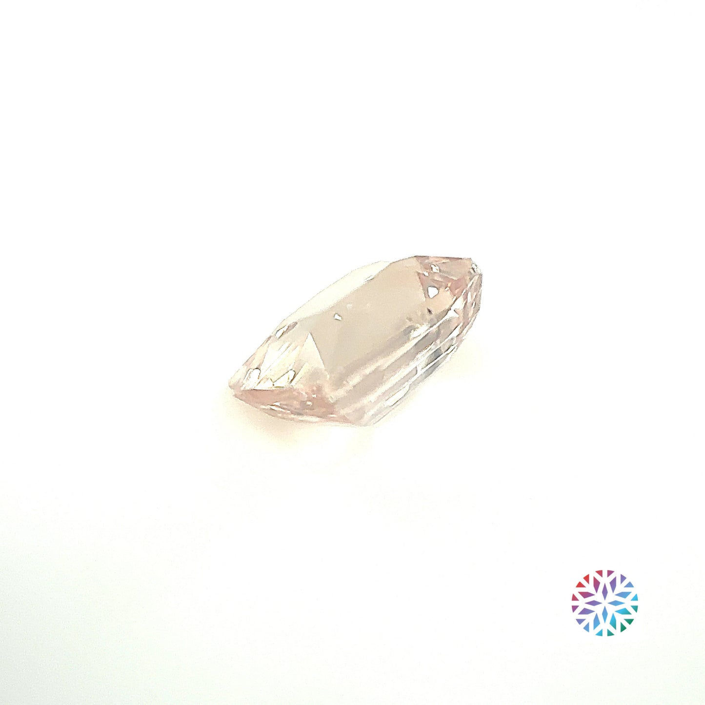 Peach Sapphire- Cushion, 3.01ct, 9.1 x 6.6 x 4.8mm, (N)