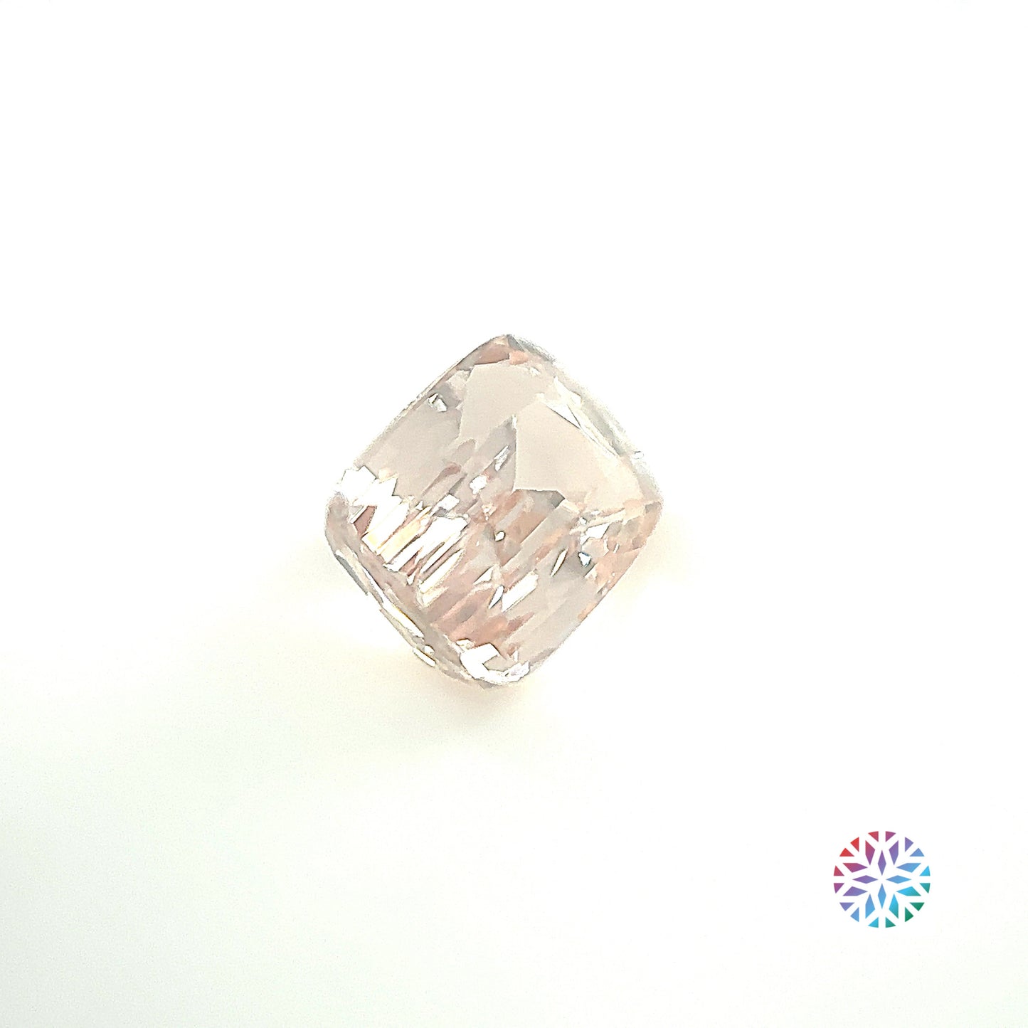 Peach Sapphire- Cushion, 3.01ct, 9.1 x 6.6 x 4.8mm, (N)
