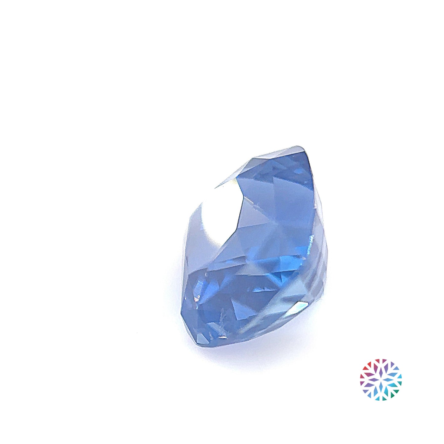 Blue Sapphire- Cushion, 3.88ct, 8.6 x 8.2 x 5.9mm, (C), (N)