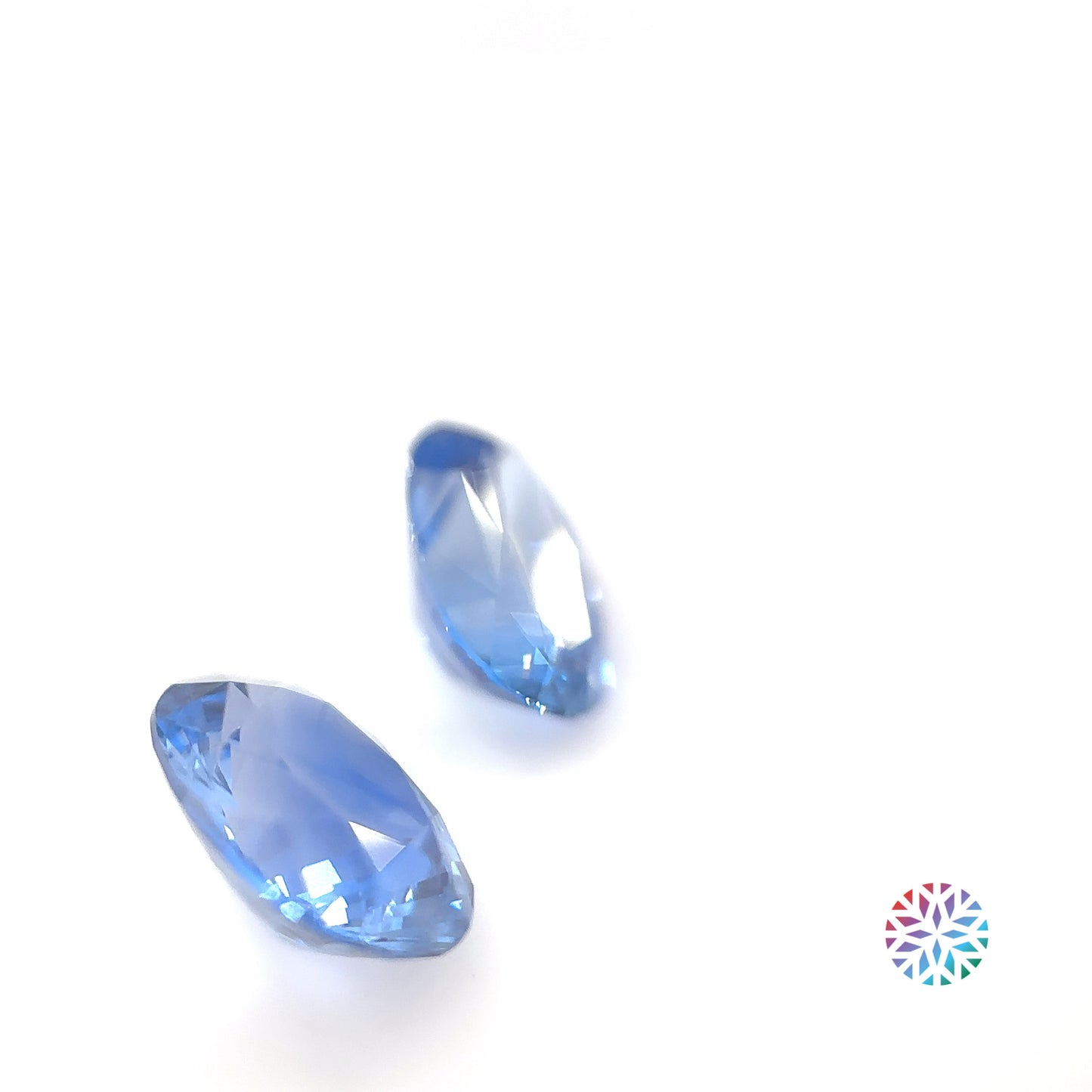 Blue Sapphire pair - Oval, 4.46ct, 9.0 x 7.0mm