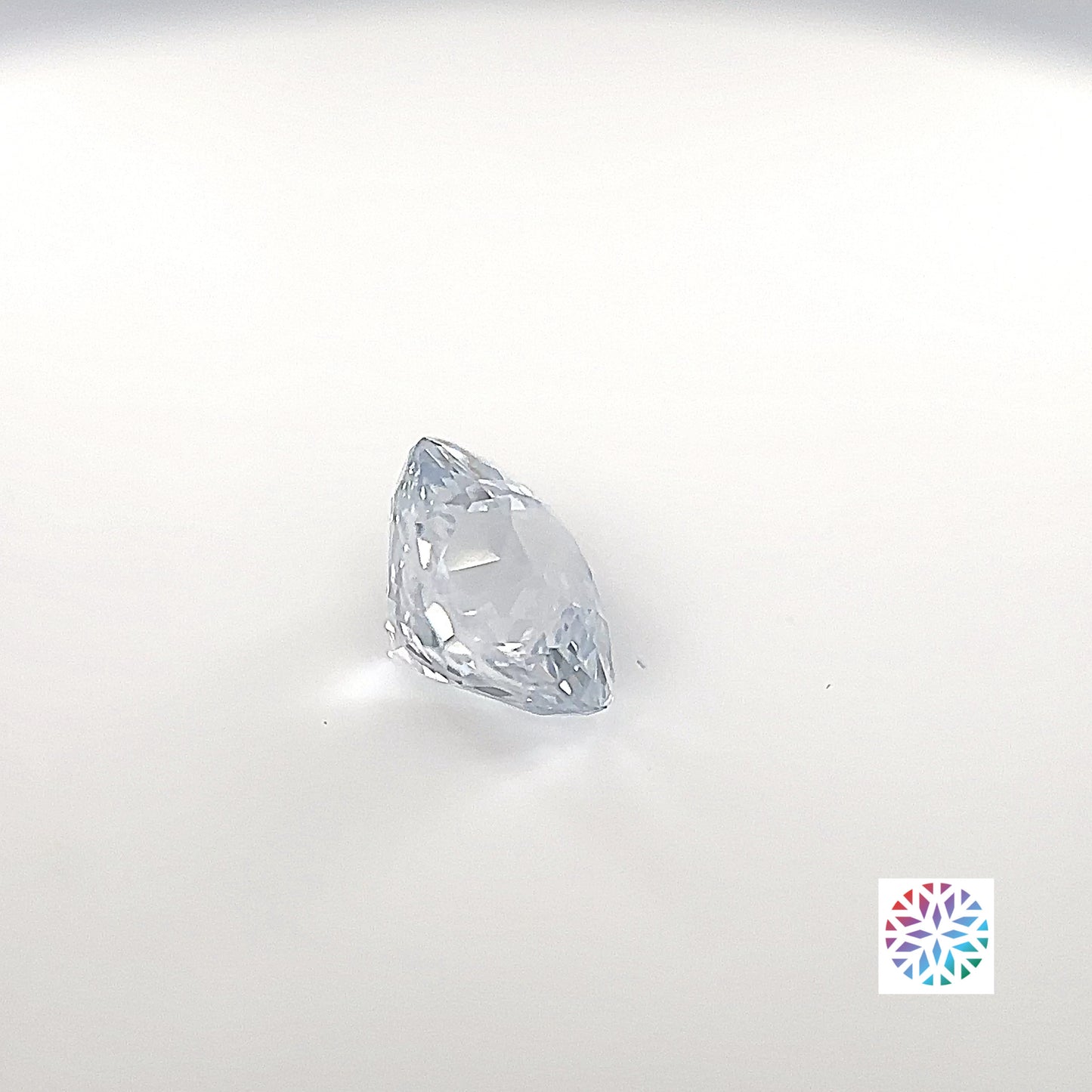 White Sapphire- Cushion, 2.03ct, 6.9 x 6.9 x 5.0mm, (C), (N)