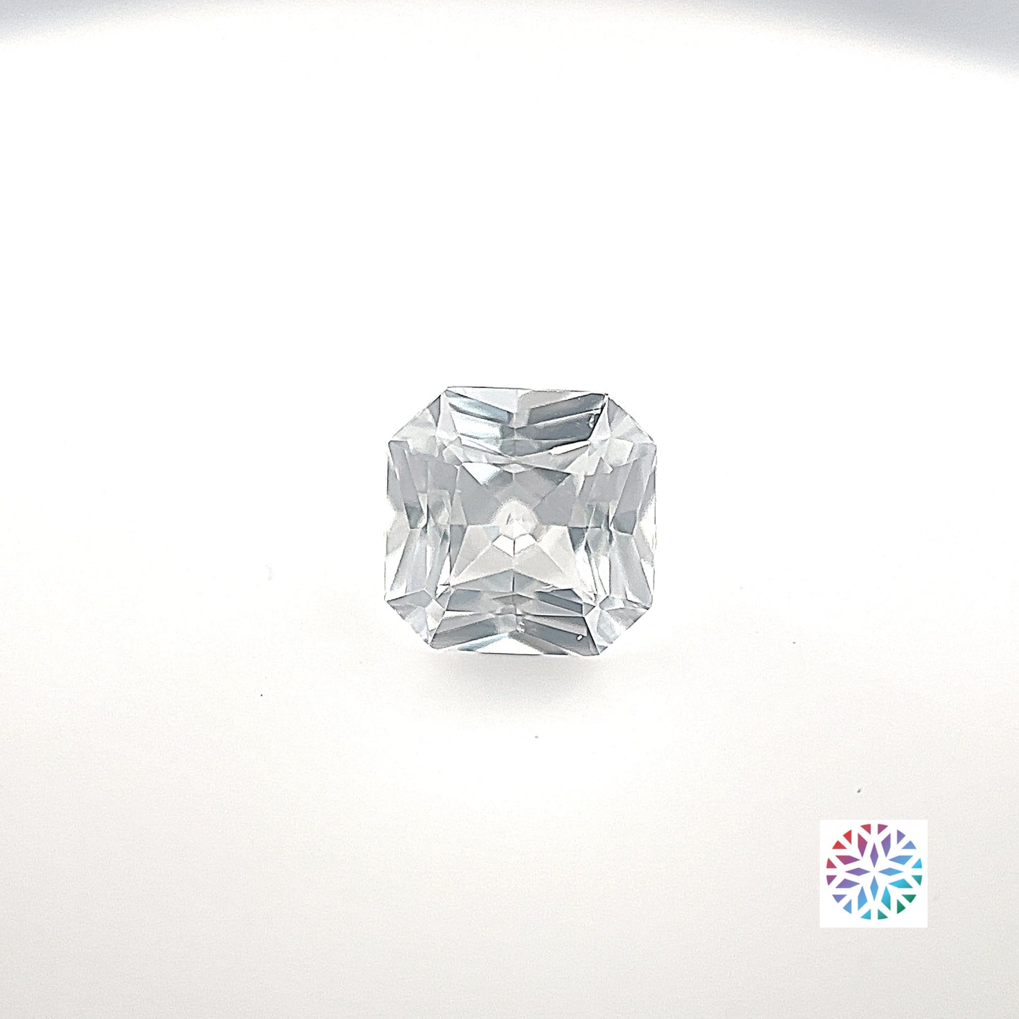 White Sapphire- Radiant, 1.76ct, 6.9 x 6.8 x 4.0mm