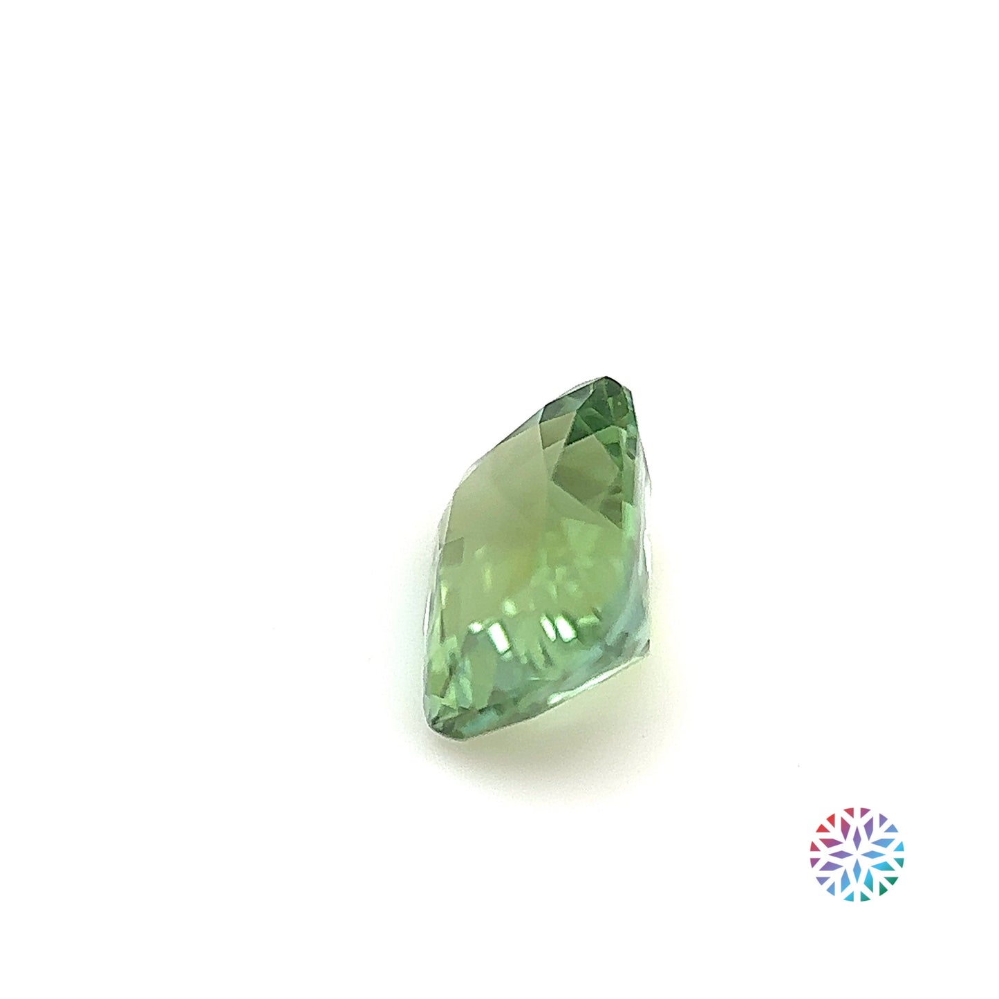 Green Tourmaline- Cushion, 1.66ct, 8.0 x 6.5 x 4.6mm