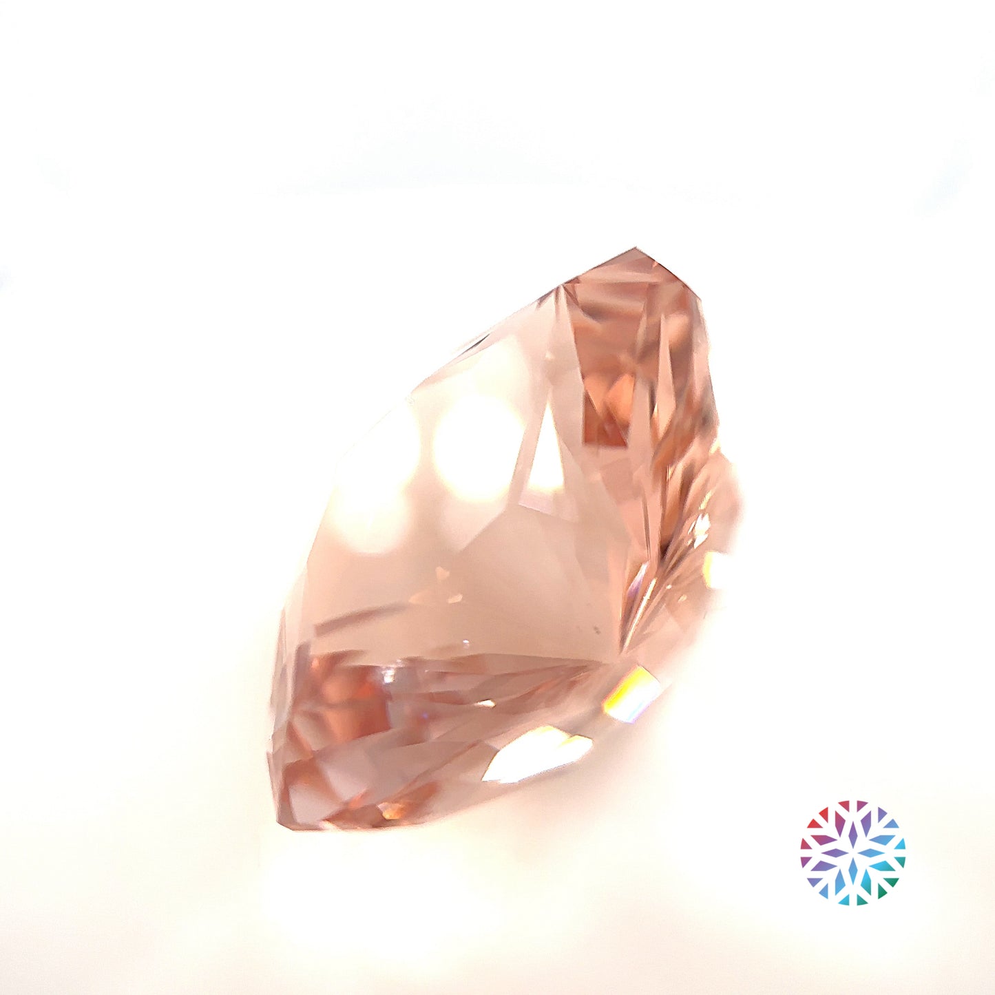 Peach Morganite- Cushion, 20.16ct, 16.9 x 16.8 x 11.9mm