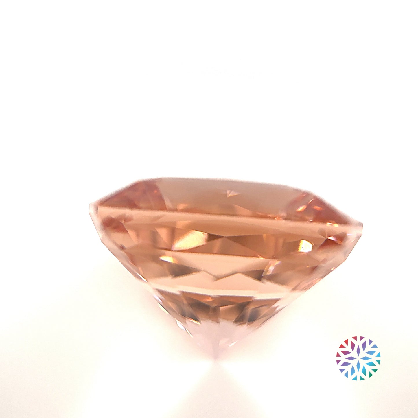 Peach Morganite- Cushion, 20.16ct, 16.9 x 16.8 x 11.9mm