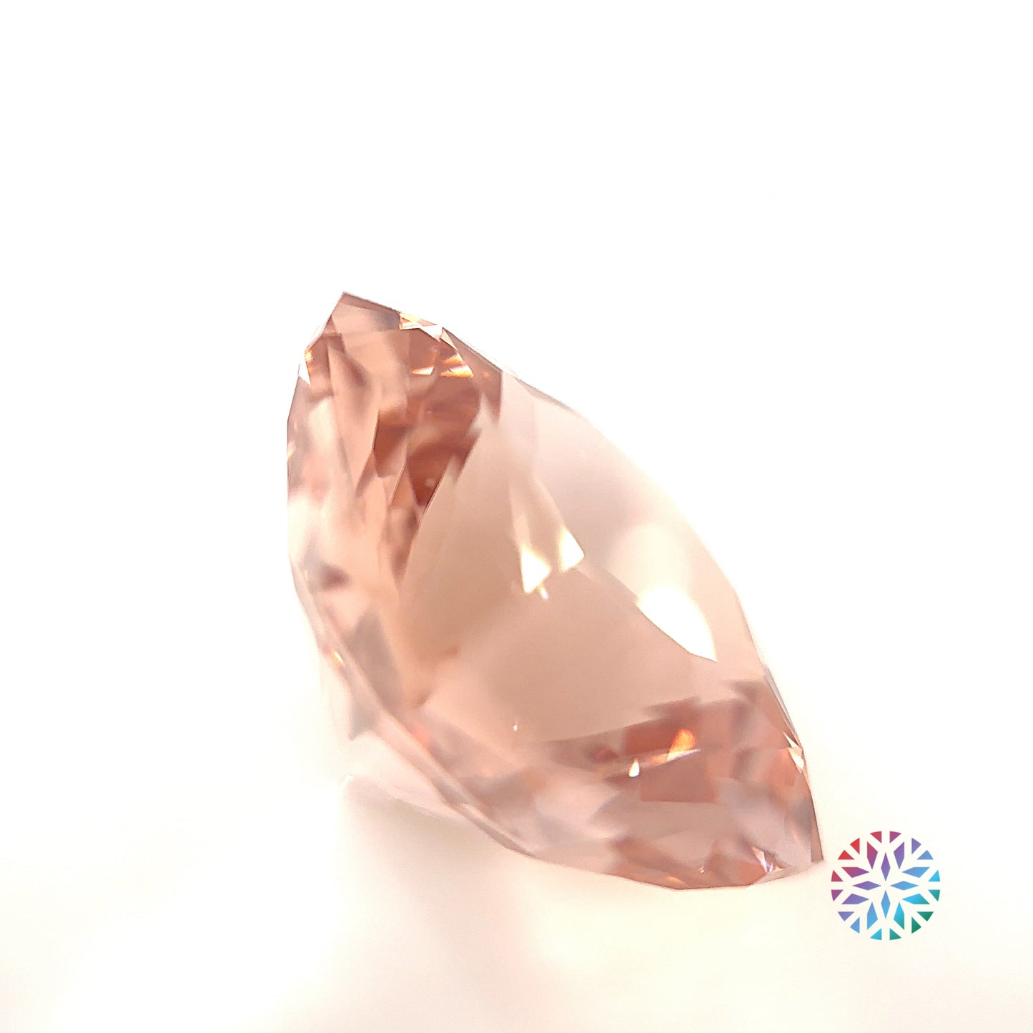 Peach Morganite- Cushion, 20.16ct, 16.9 x 16.8 x 11.9mm