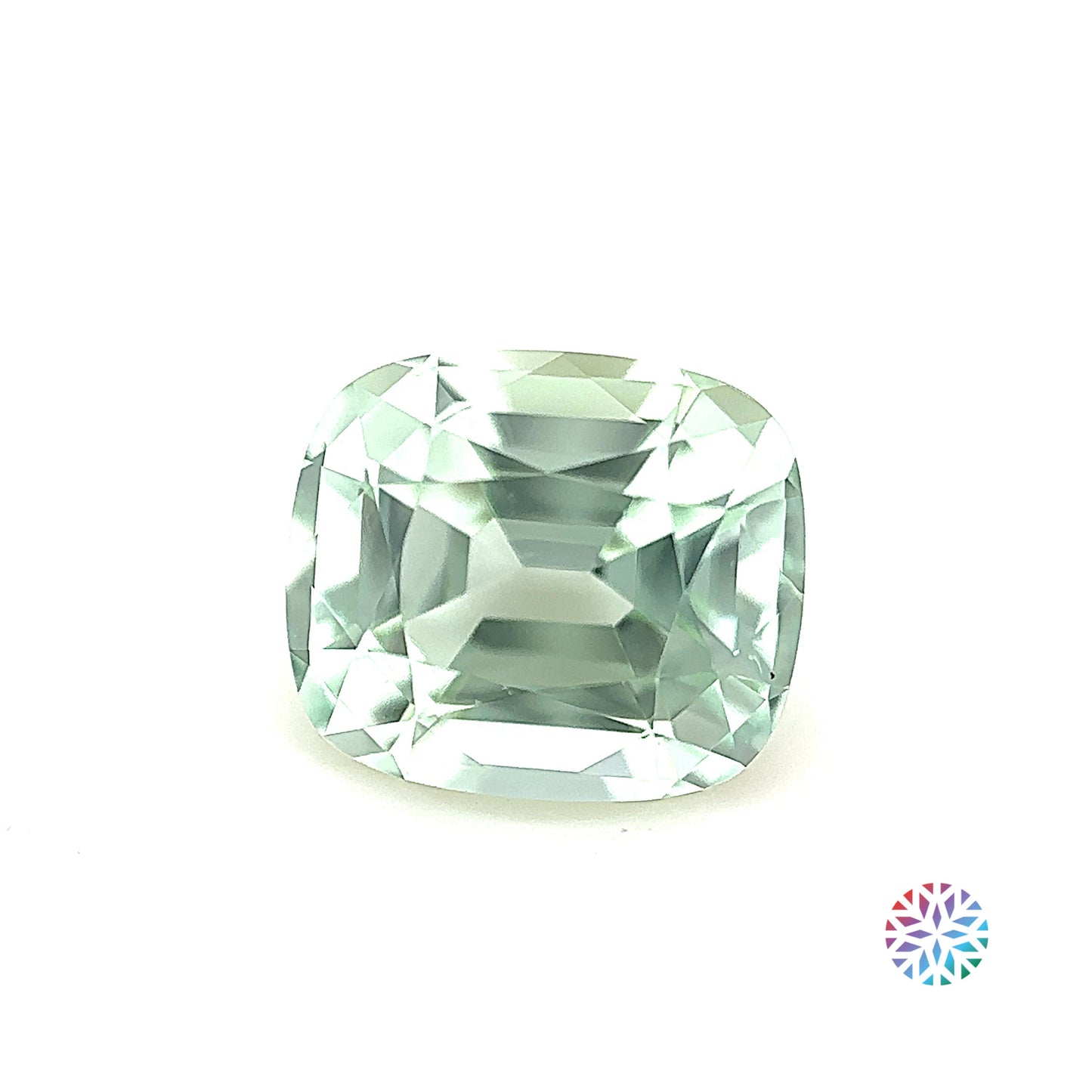 Mint Tourmaline- Cushion, 4.17ct, 10.4 x 9.0 x 6.6mm