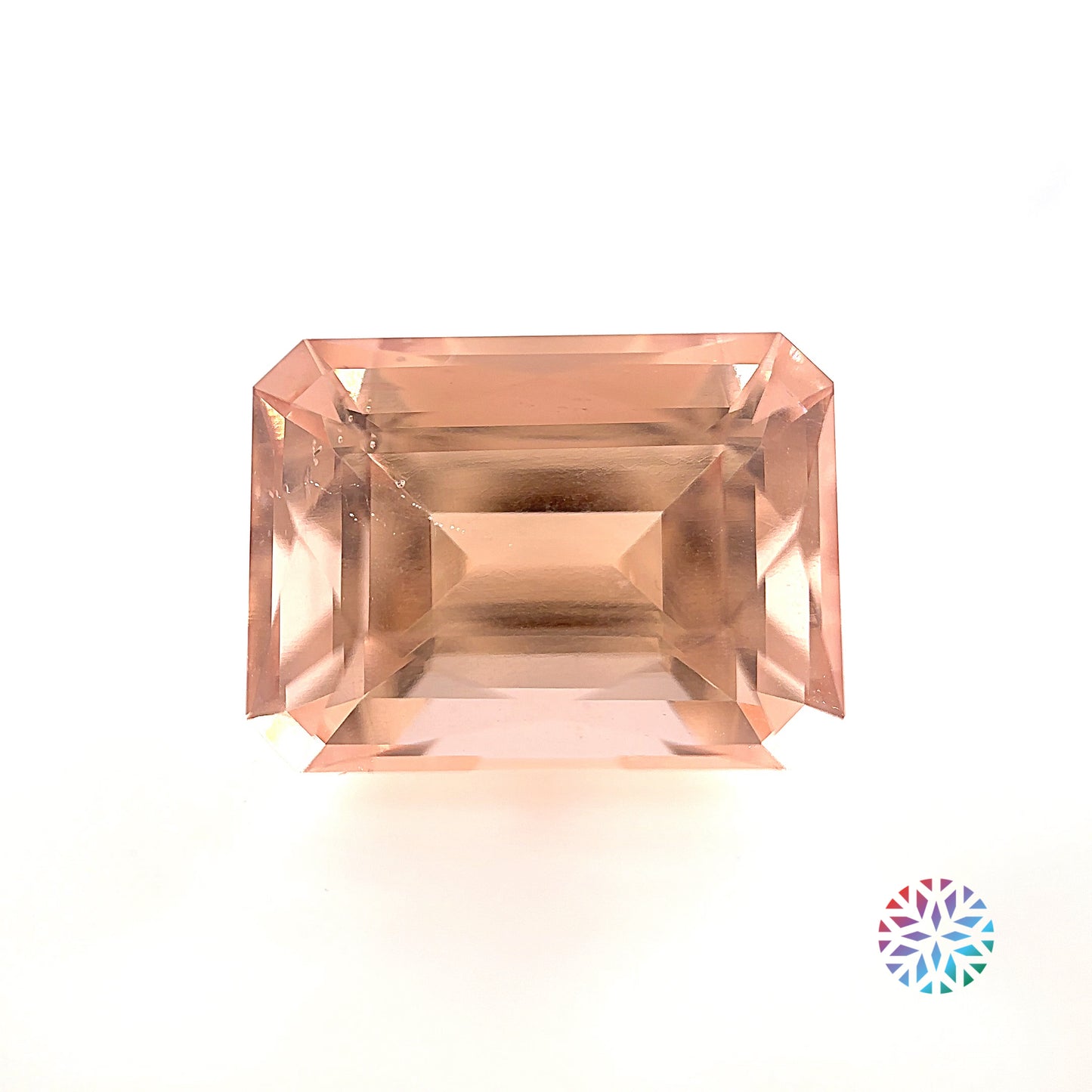 Peach Morganite- Emerald, 14.4ct, 16.6 x 12.4 x 9.8mm