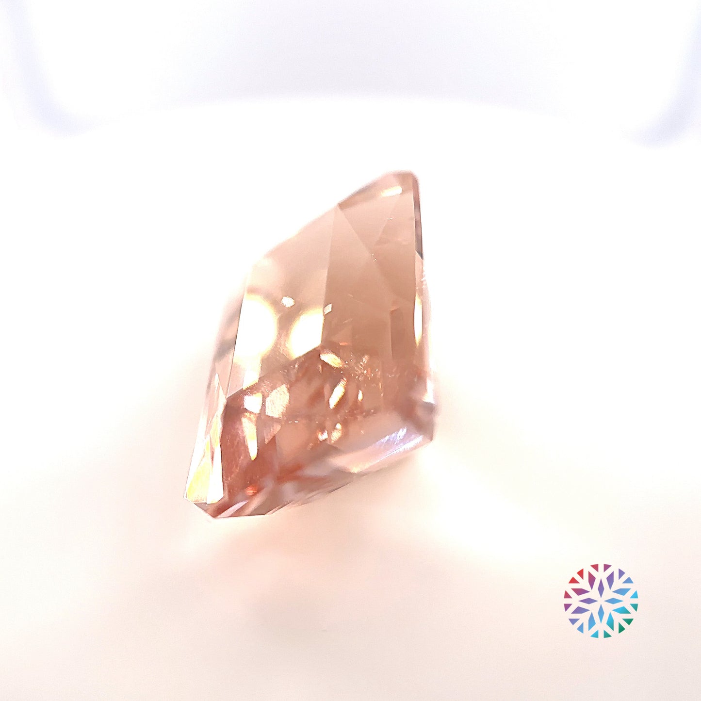 Peach Morganite- Emerald, 14.4ct, 16.6 x 12.4 x 9.8mm
