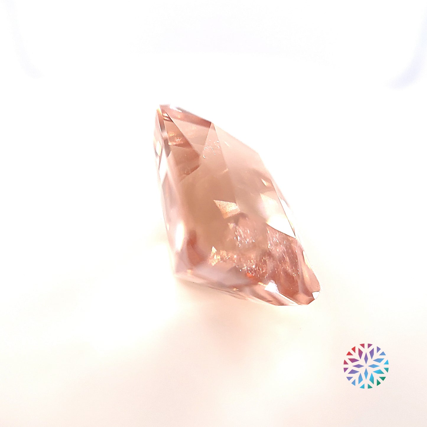 Peach Morganite- Emerald, 14.4ct, 16.6 x 12.4 x 9.8mm