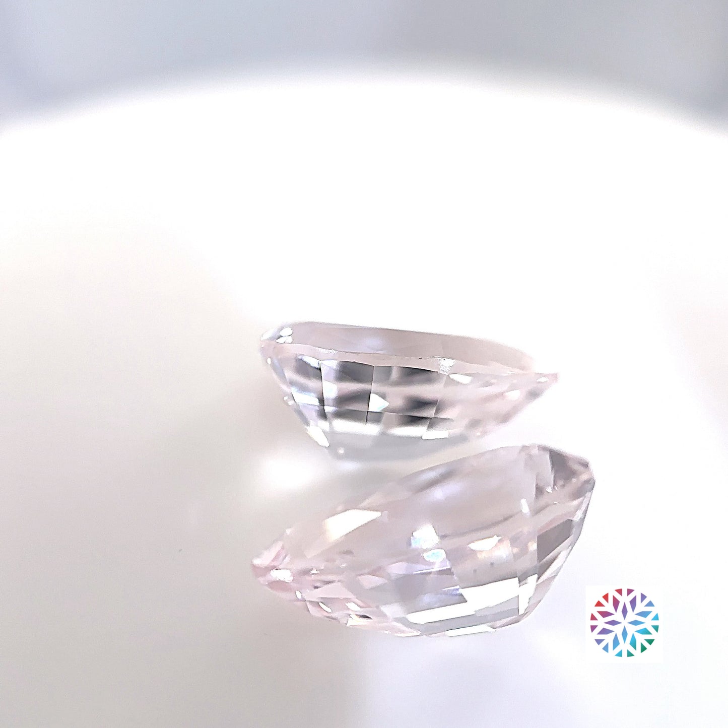 Pink Morganite pair - Pear, 5.99ct, 12.9 x 7.4 x 5.9mm