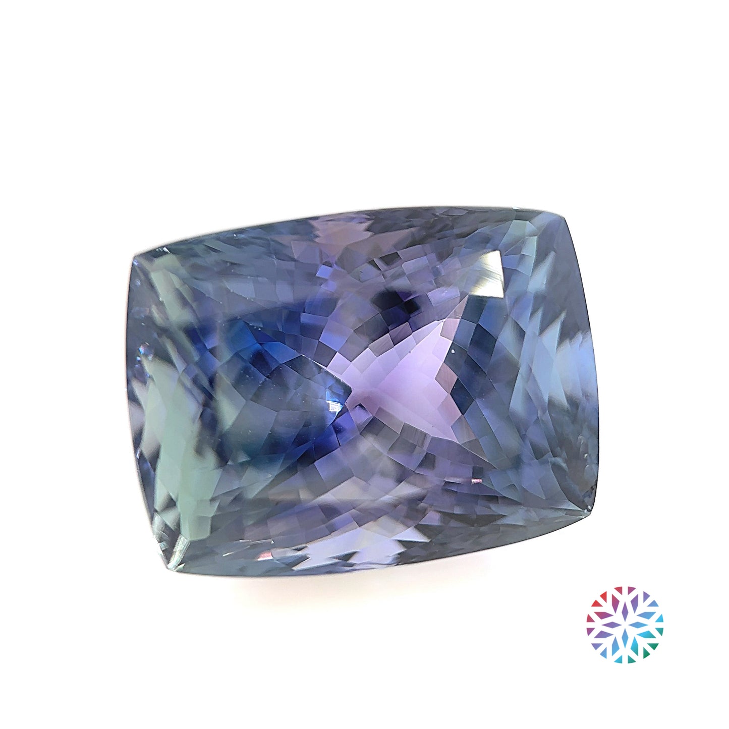 Fancy Tanzanite- Cushion, 21.63ct, 17.1 x 13.0 x 11.8mm, (N)
