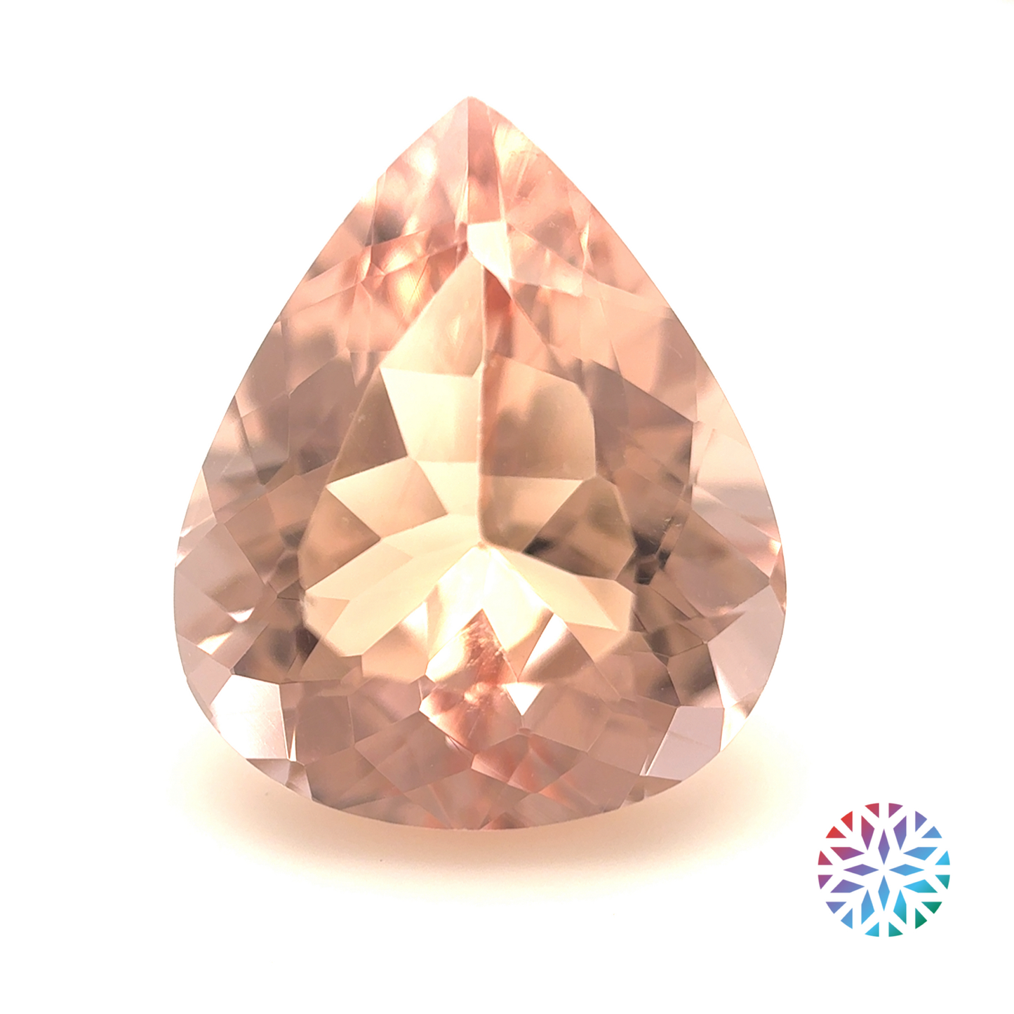 Morganite- Pear, 9.21ct, 16.9 x 14.0 x 8.3mm