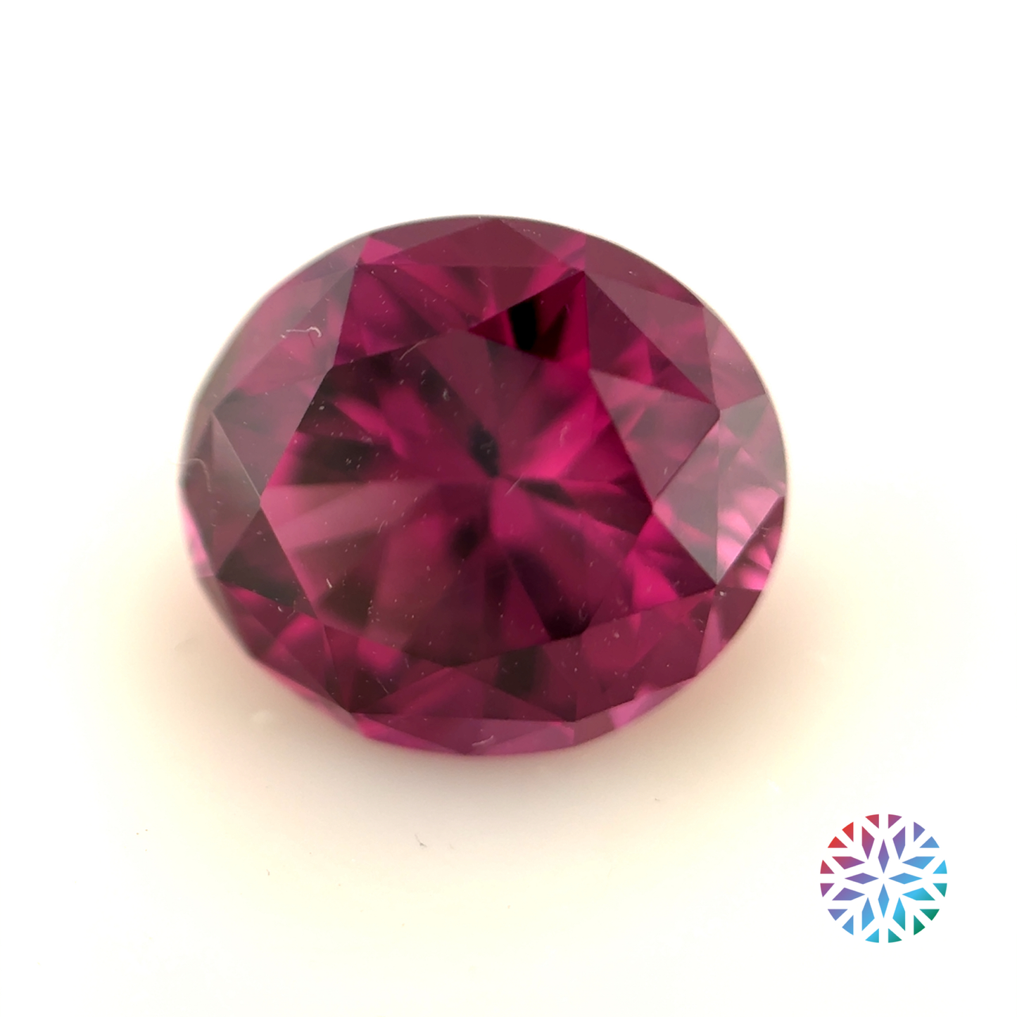 Rhodolite- Oval, 2.6ct, 8.7 x 7.7 x 5.4mm