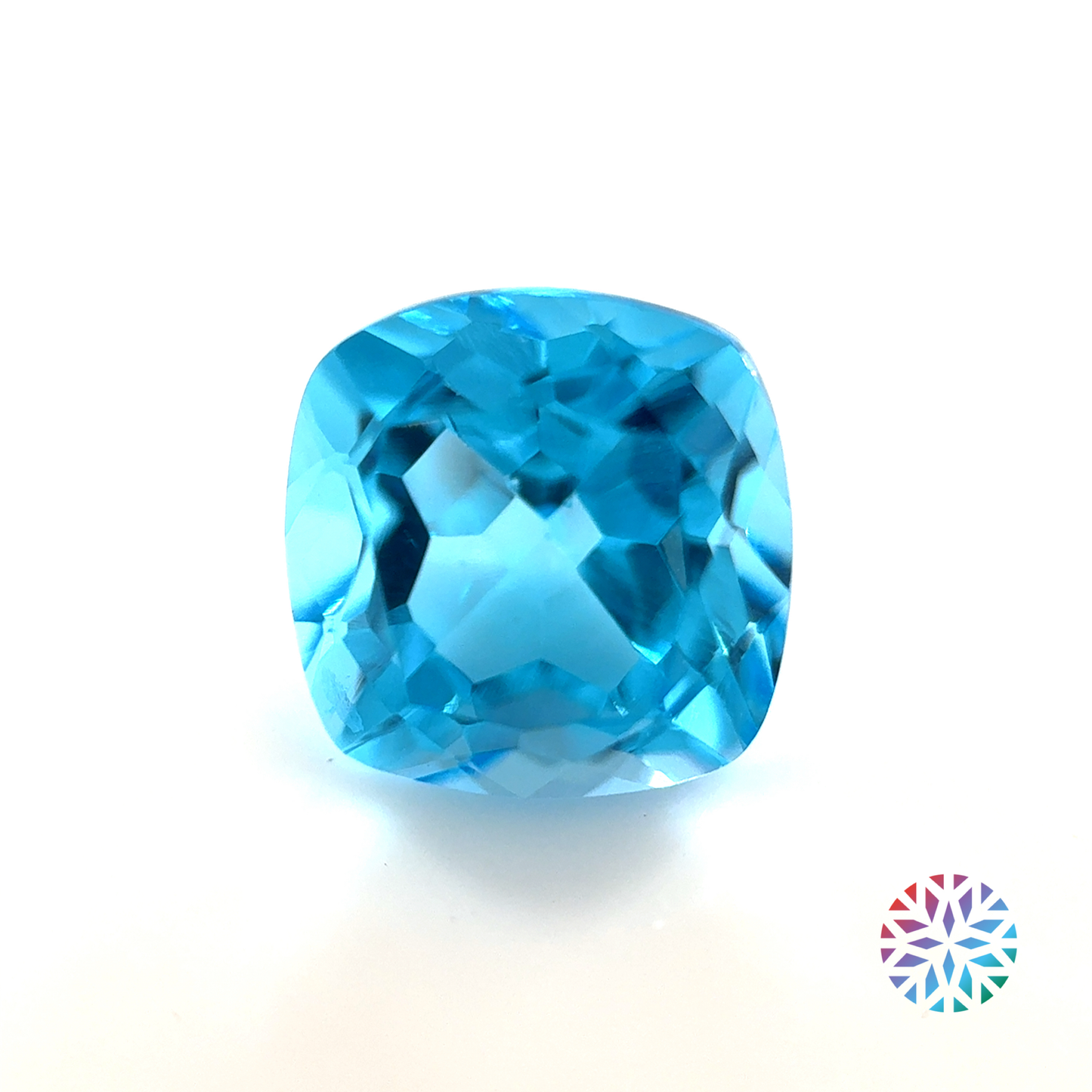 Swiss Blue Topaz- Cushion, 5.5ct, 9.9 x 9.7 x 7.1mm