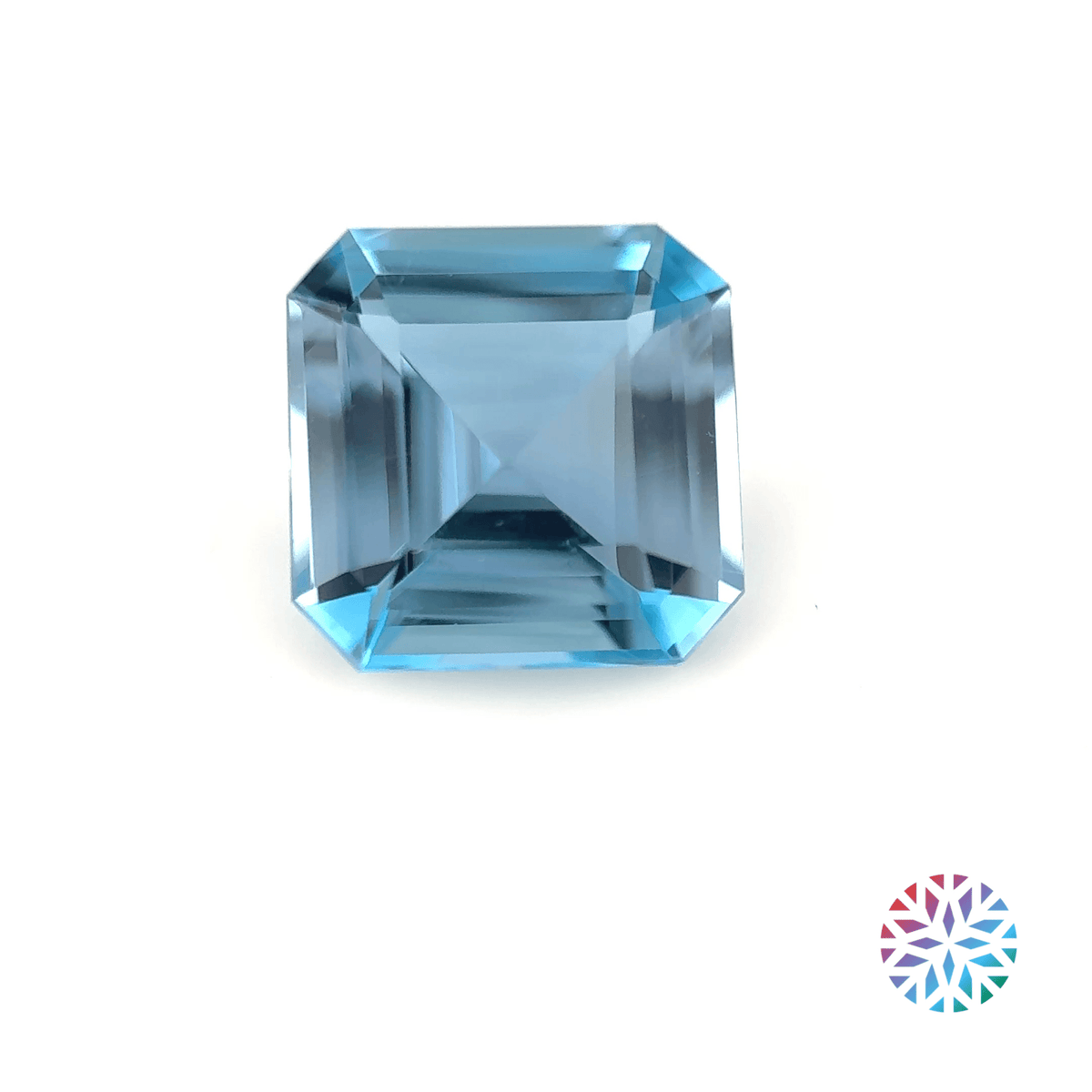 Aquamarine - Emerald, 2.89ct, 9.2 x 9.2 x 5.4mm